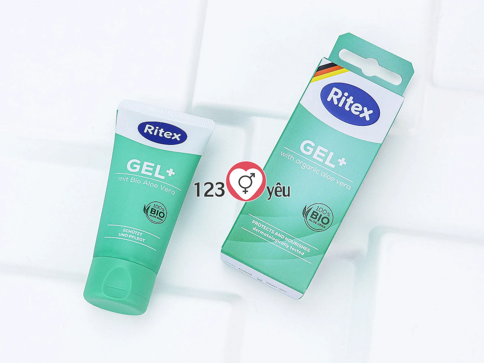 Gel bôi trơn gốc nước lô hội dịu nhẹ Ritex GEL+