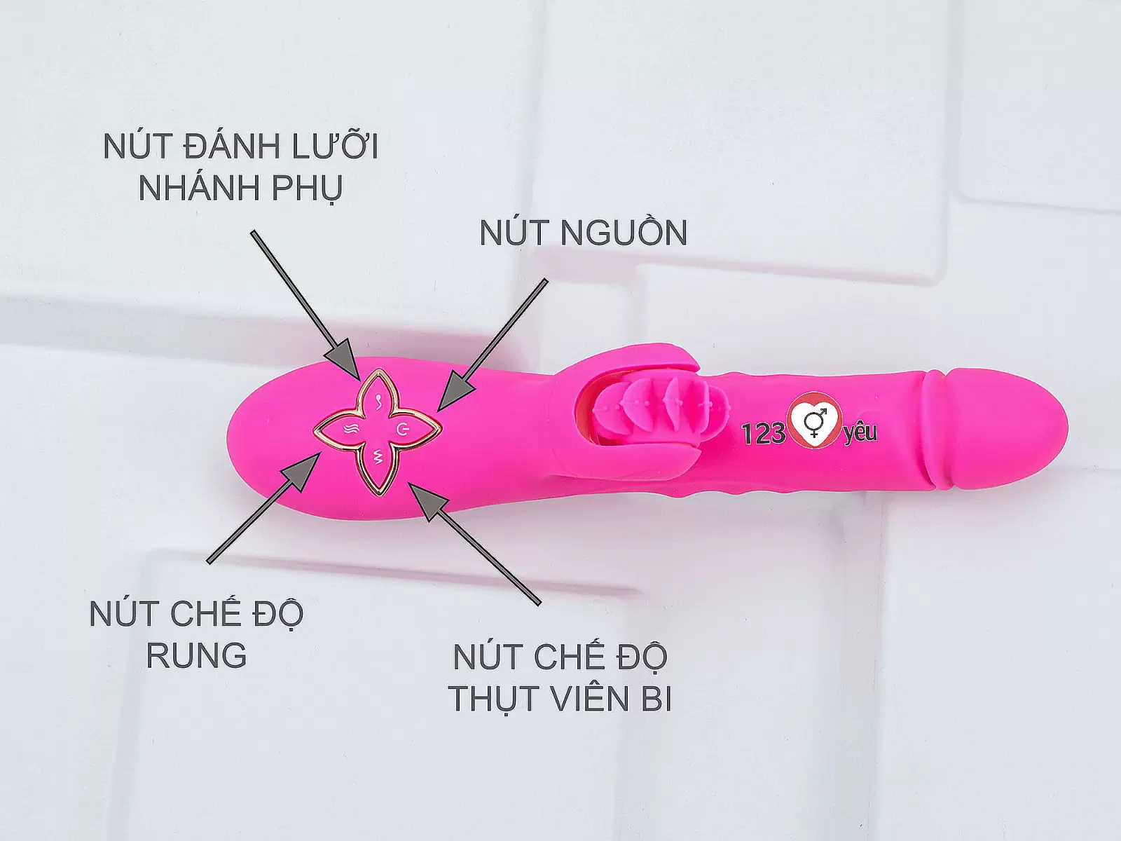 Dương vật giả đa năng cao cấp Esthe rung thụt viên bi