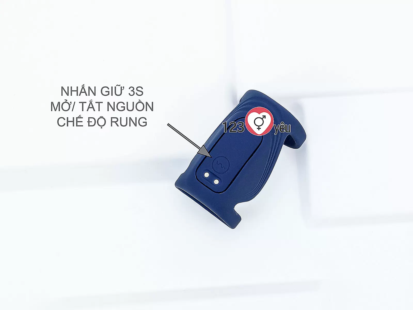 Vòng đeo dương vật Bicyclic Ring kèm điều khiển từ xa (không kèm dương vật giả)