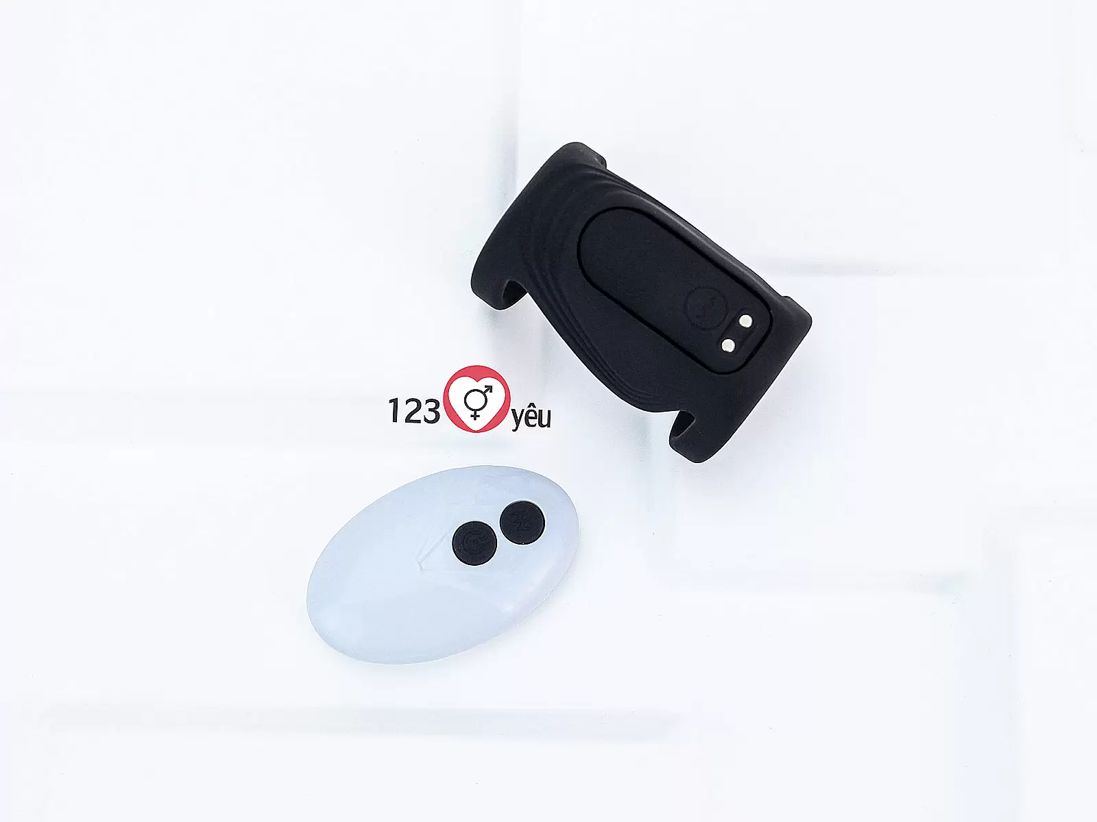 Vòng đeo dương vật Bicyclic Ring kèm điều khiển từ xa (không kèm dương vật giả)