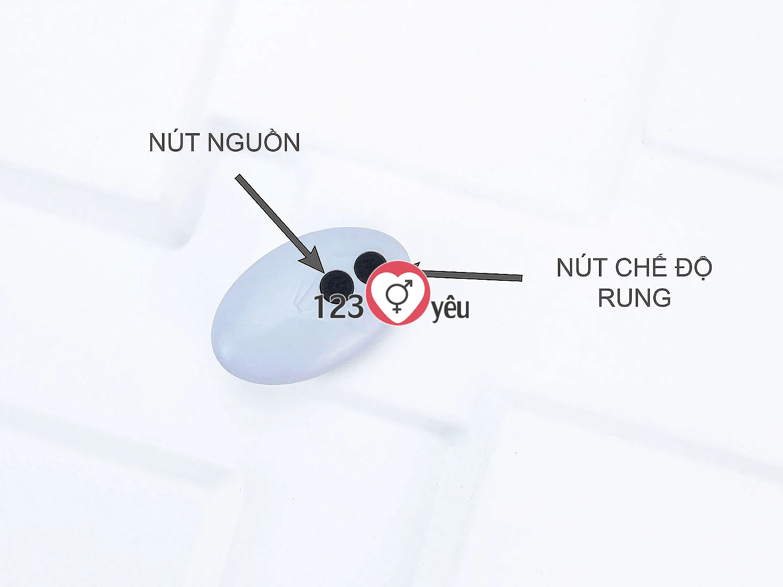 Vòng đeo dương vật Bicyclic Ring kèm điều khiển từ xa (không kèm dương vật giả)