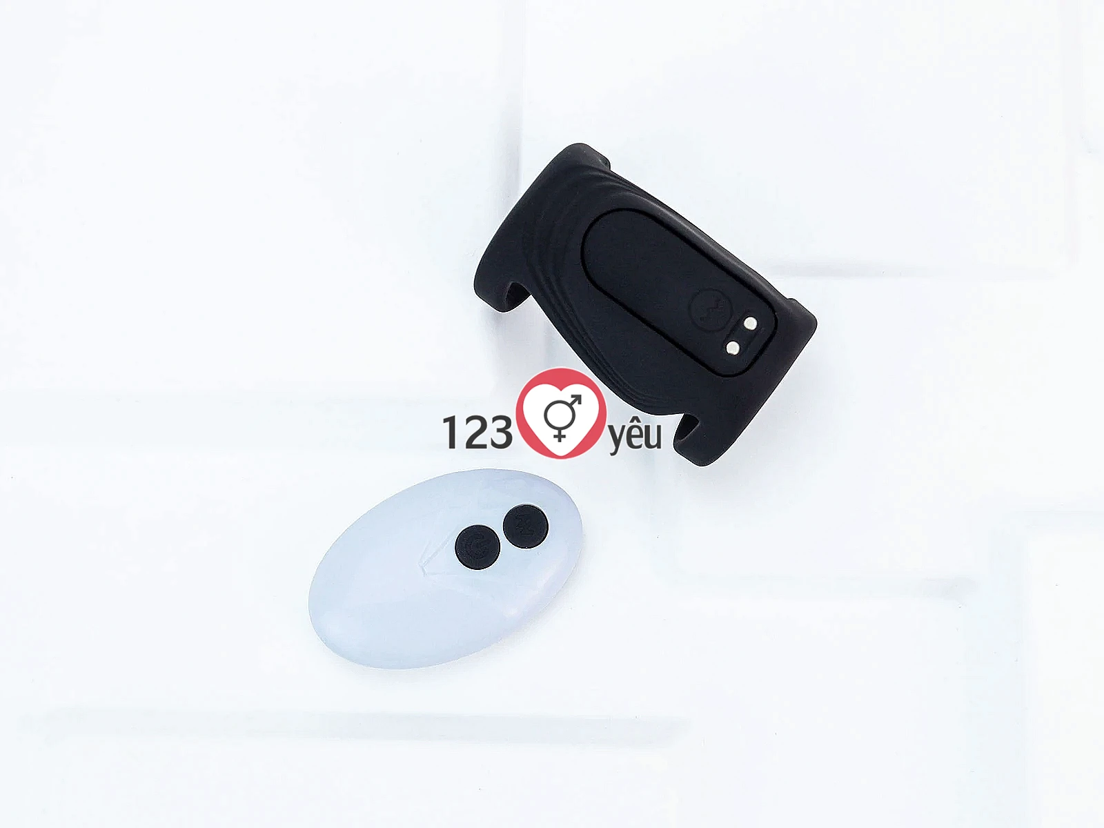 Vòng đeo dương vật Bicyclic Ring kèm điều khiển từ xa (không kèm dương vật giả)