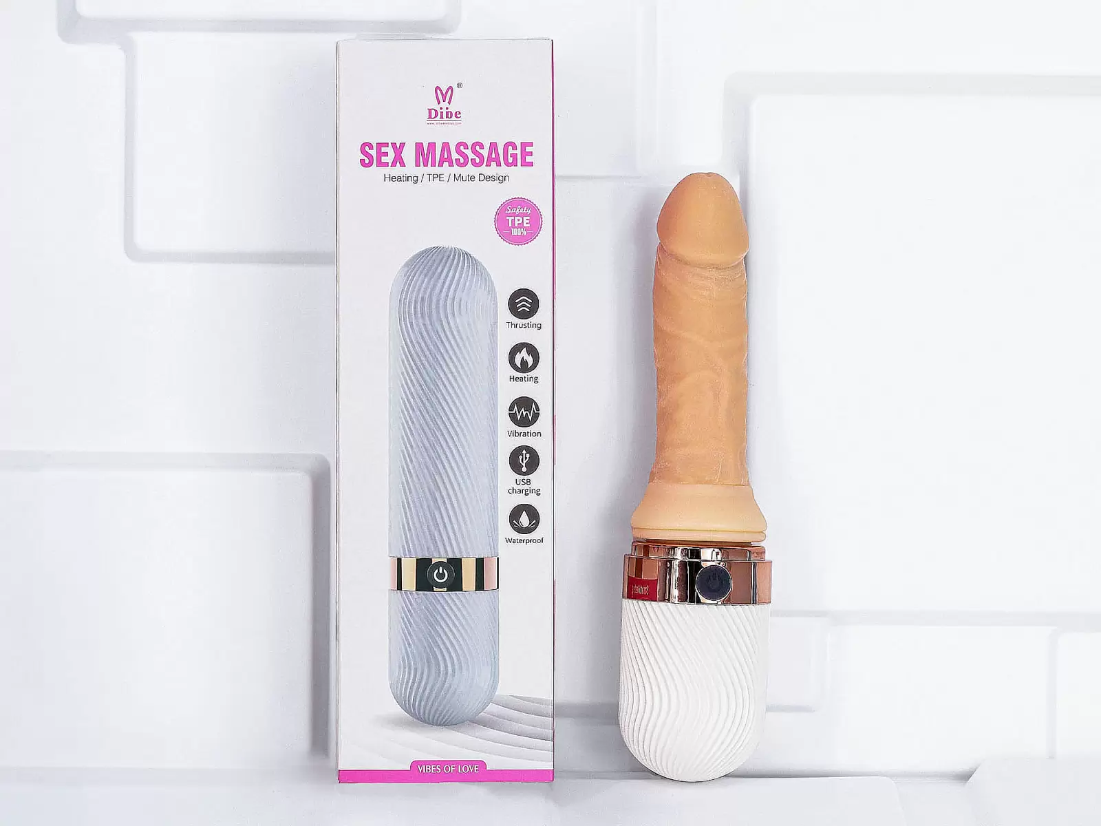 Dương vật giả đa năng rung thụt Sex Massage
