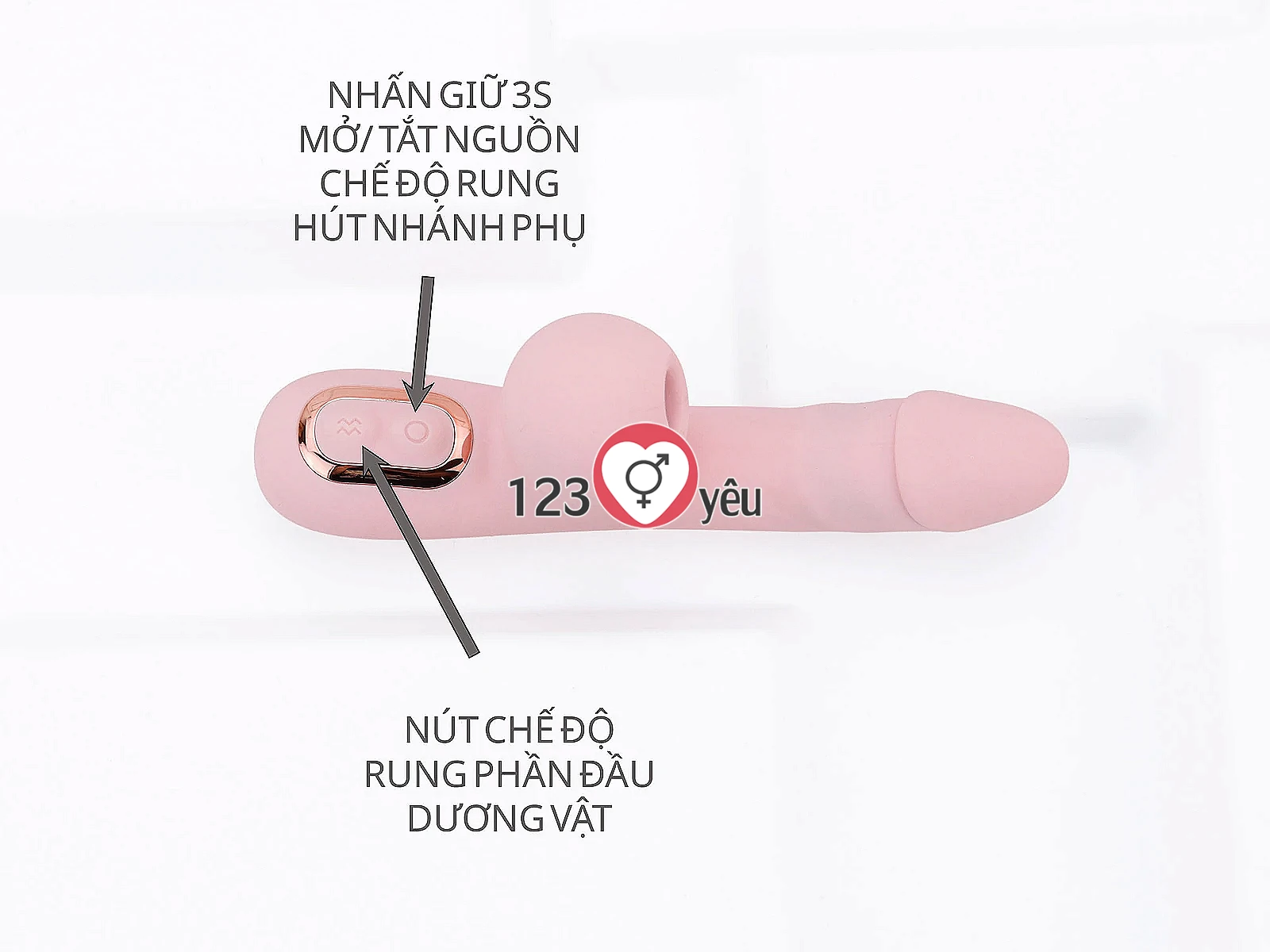 Dương vật giả đa năng Milly có nhánh phụ rung hút nhỏ gọn, tiện lợi