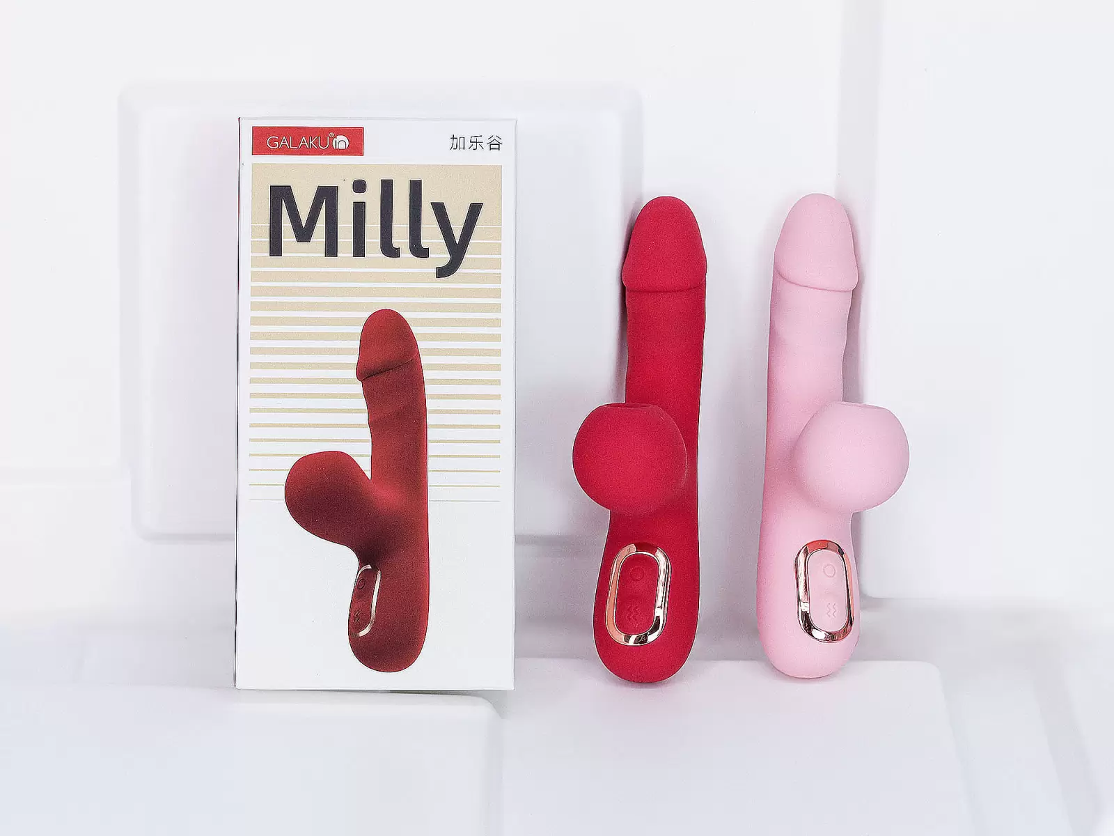 Dương vật giả đa năng Milly có nhánh phụ rung hút nhỏ gọn, tiện lợi