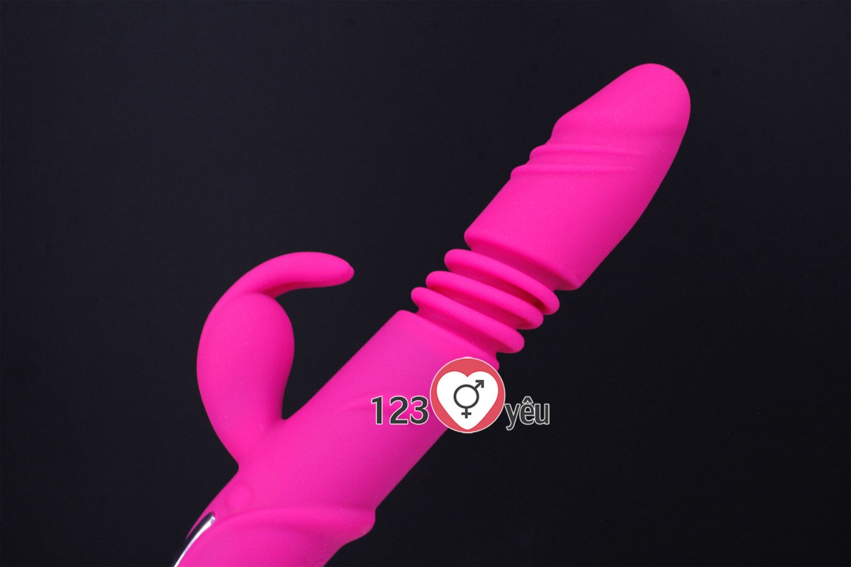 Dương vật giả rung thụt, phát nhiệt Rabbit Vibrator màn hình LCD 8