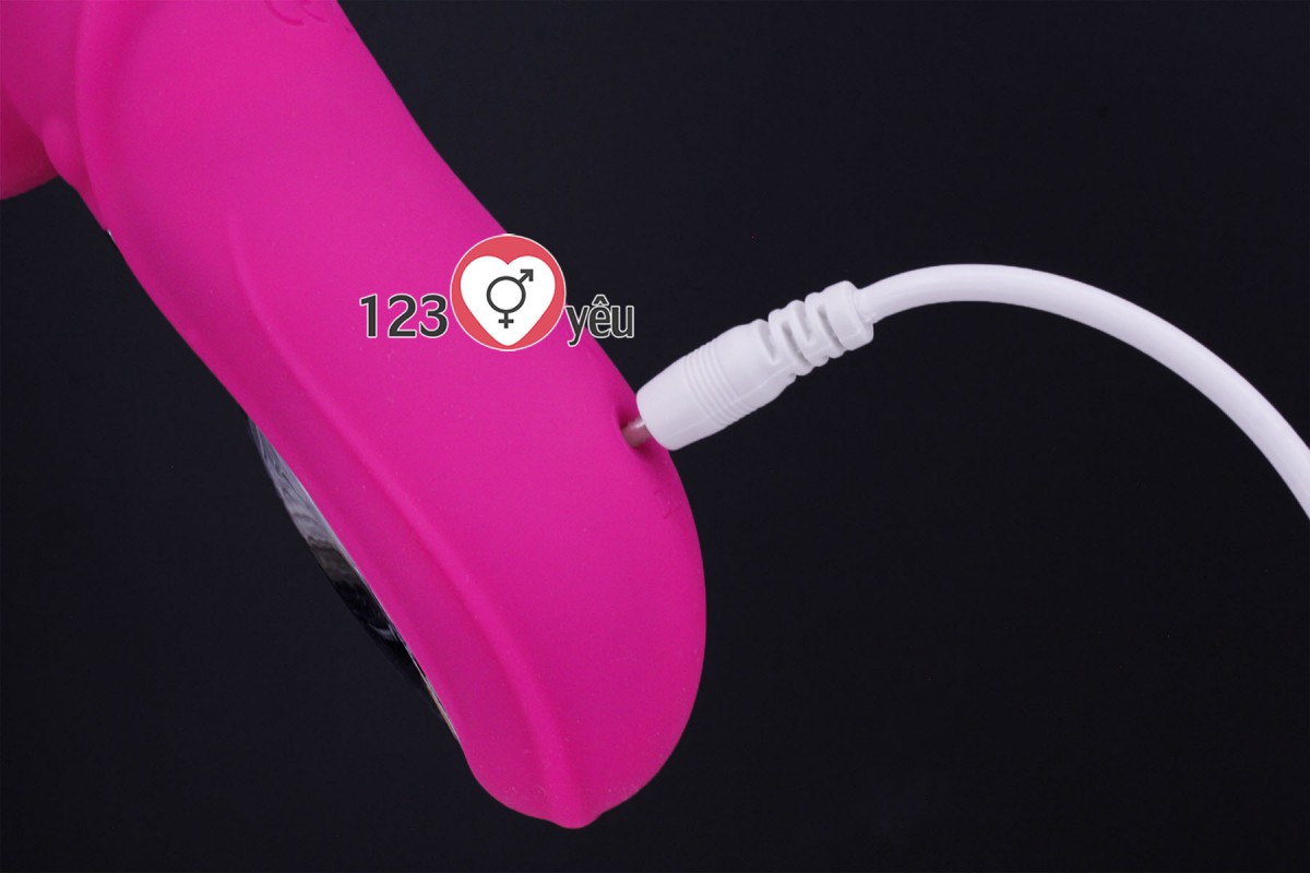 Dương vật giả rung thụt, phát nhiệt Rabbit Vibrator màn hình LCD 12