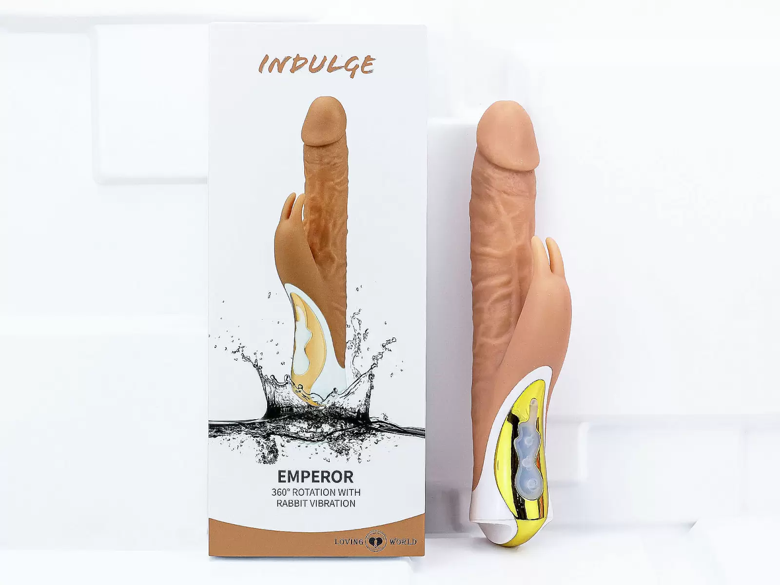 Dương vật giả đa năng Emperor rung ngo&aacute;y 360 độ pin sạc