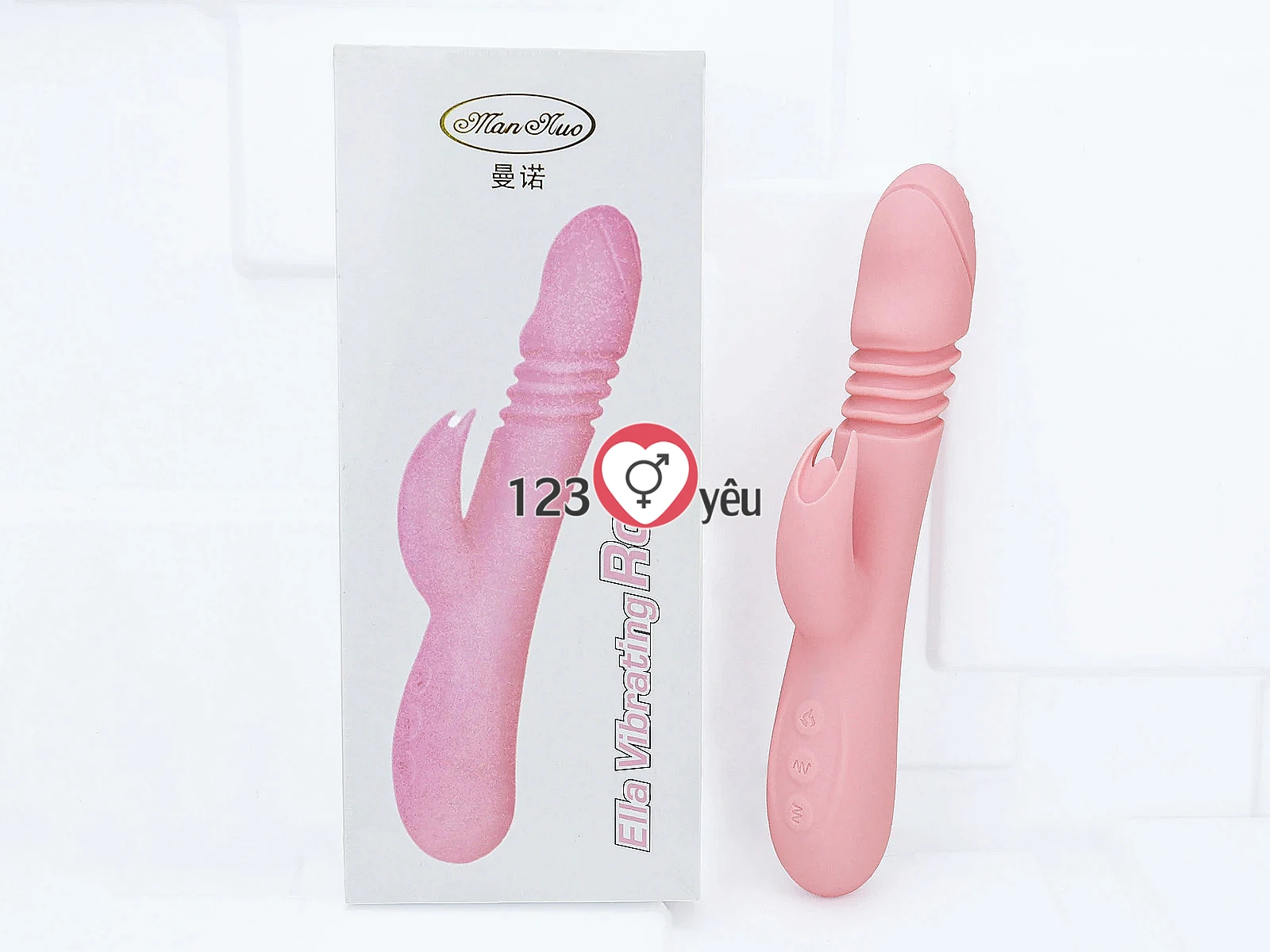 Dương vật giả rung thụt Ella Rod phát nhiệt pin sạc