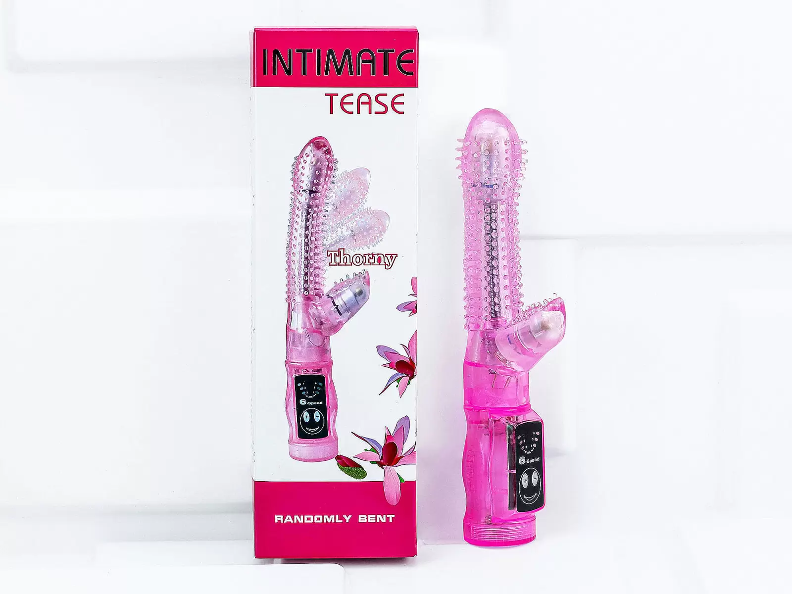 Dương v&acirc;̣t giả rung Tease c&oacute; nh&aacute;nh k&egrave;m gai ma s&aacute;t k&iacute;ch th&iacute;ch