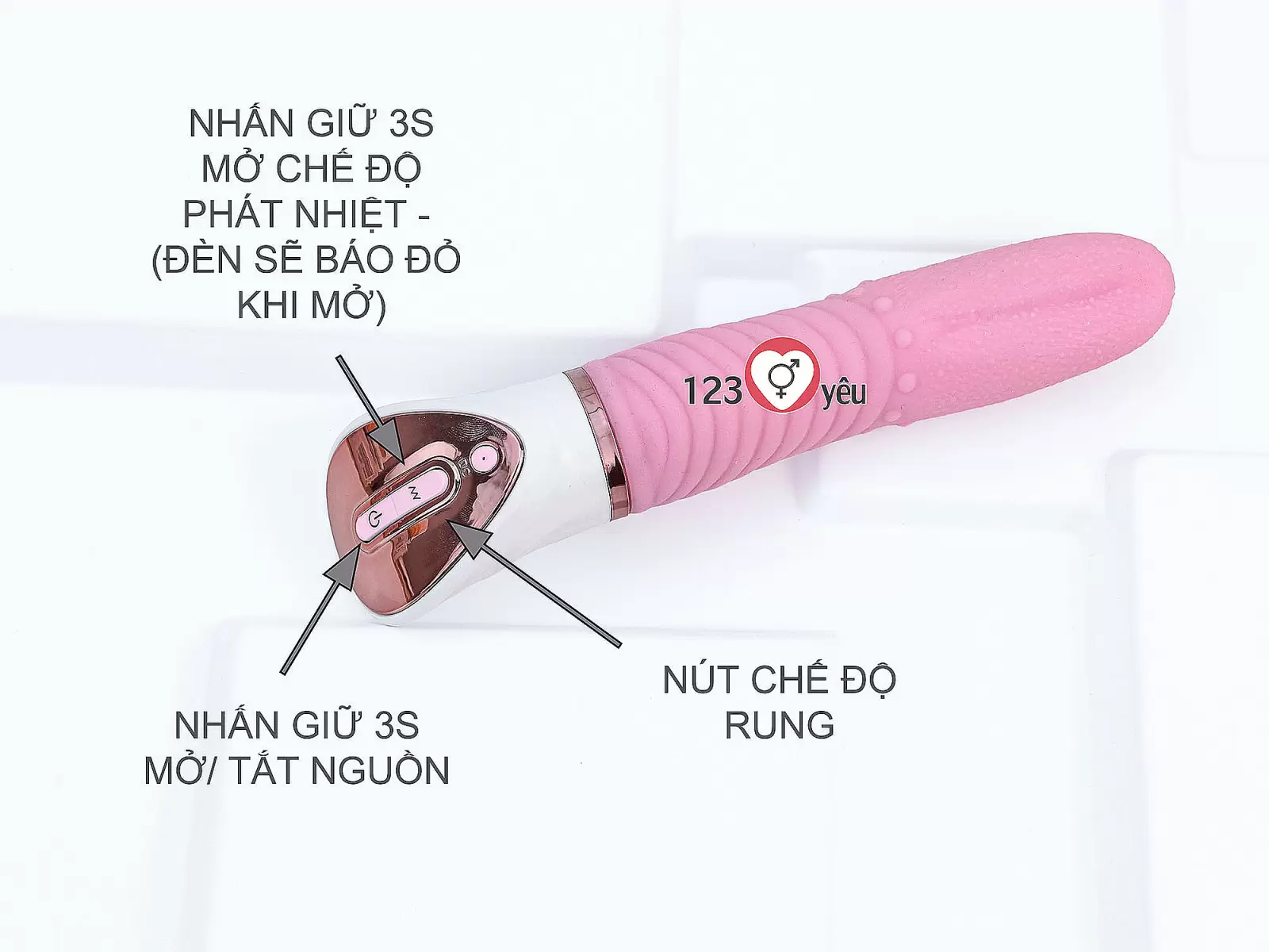 Lưỡi Liếm Massage Rung, Ngoáy, Phát Nhiệt - Magic Tongue