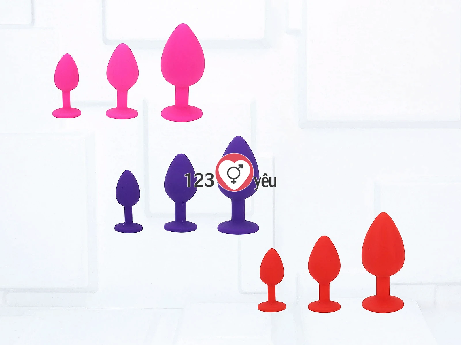 Dụng cụ kích thích hậu môn silicon Bullet 3 size
