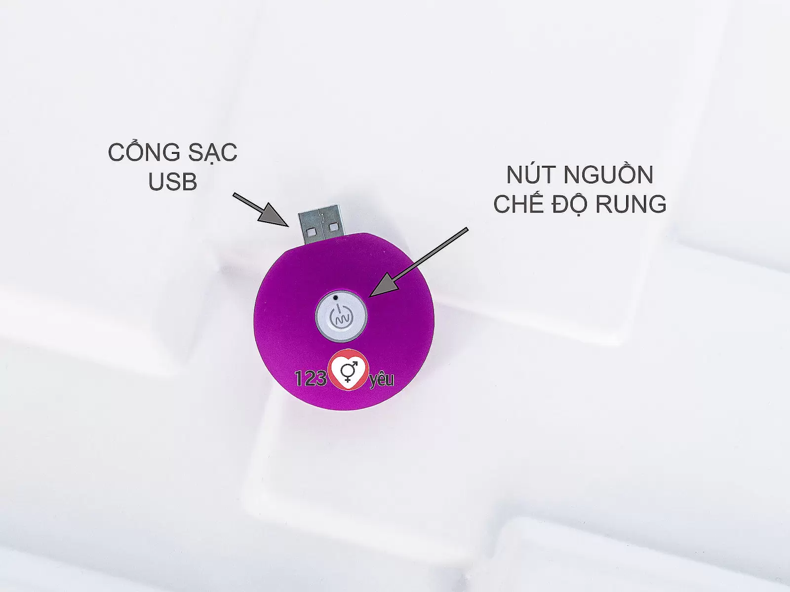 Trứng rung tình yêu 2 đầu MiChao pin sạc rung cực mạnh
