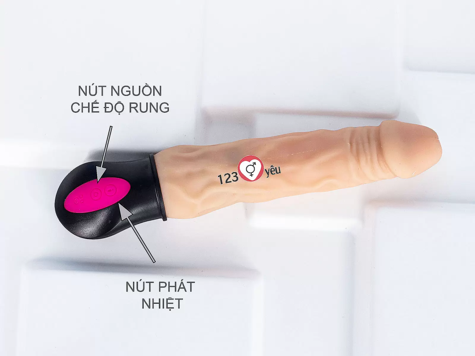 Dương vật giả phát nhiệt XL911 12 chế độ rung