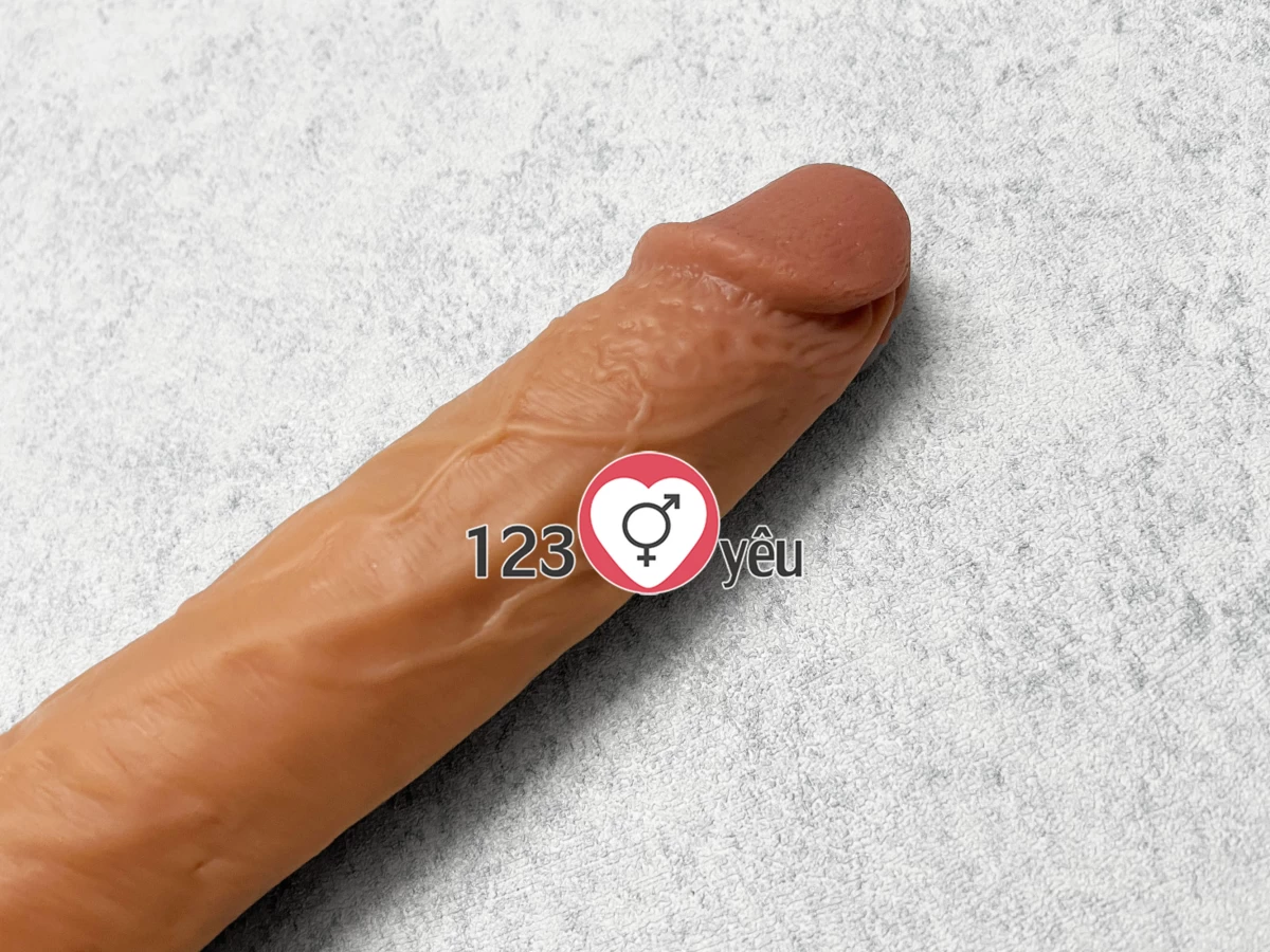 Dương vật giả có đế Real Dildo rung, thụt, phát nhiệt điều khiển từ xa