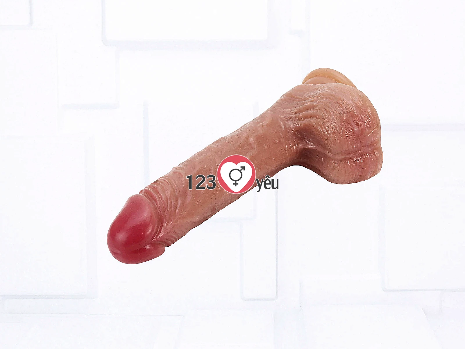 Dương vật giả có đế size to gân guốc siêu mềm tăng cường khoái cảm