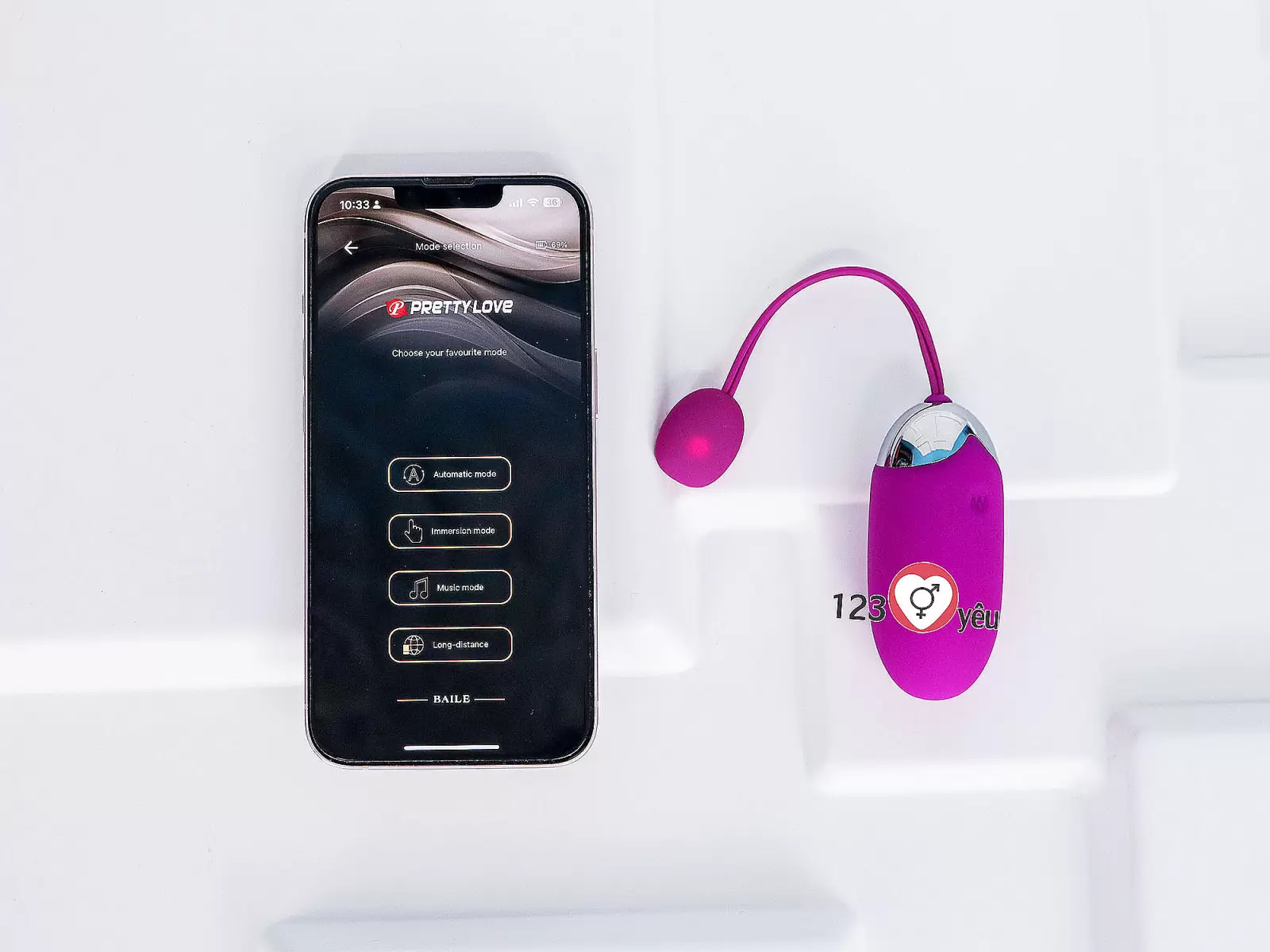 Trứng rung Abner 12 chế độ rung điều khiển bằng Smartphone