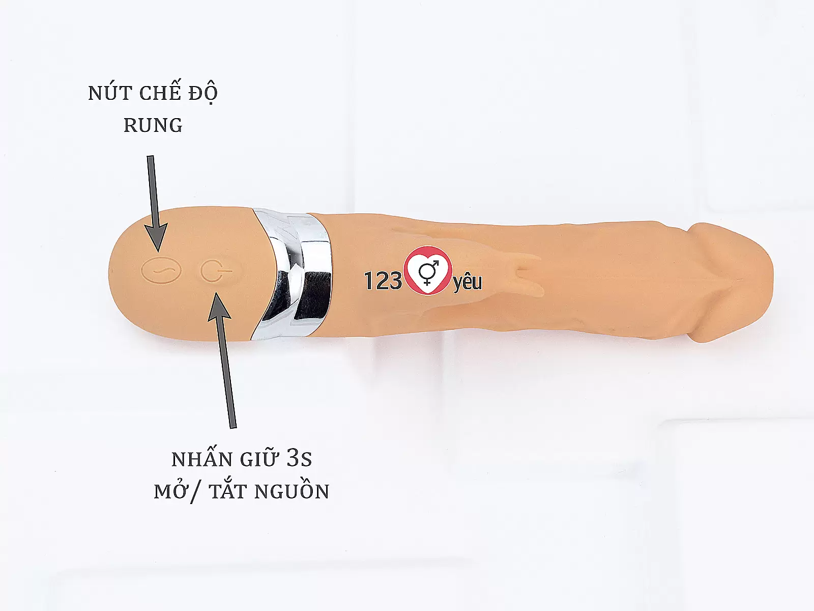 Máy massage có nhánh tai thỏ rung kích thích khoái cảm