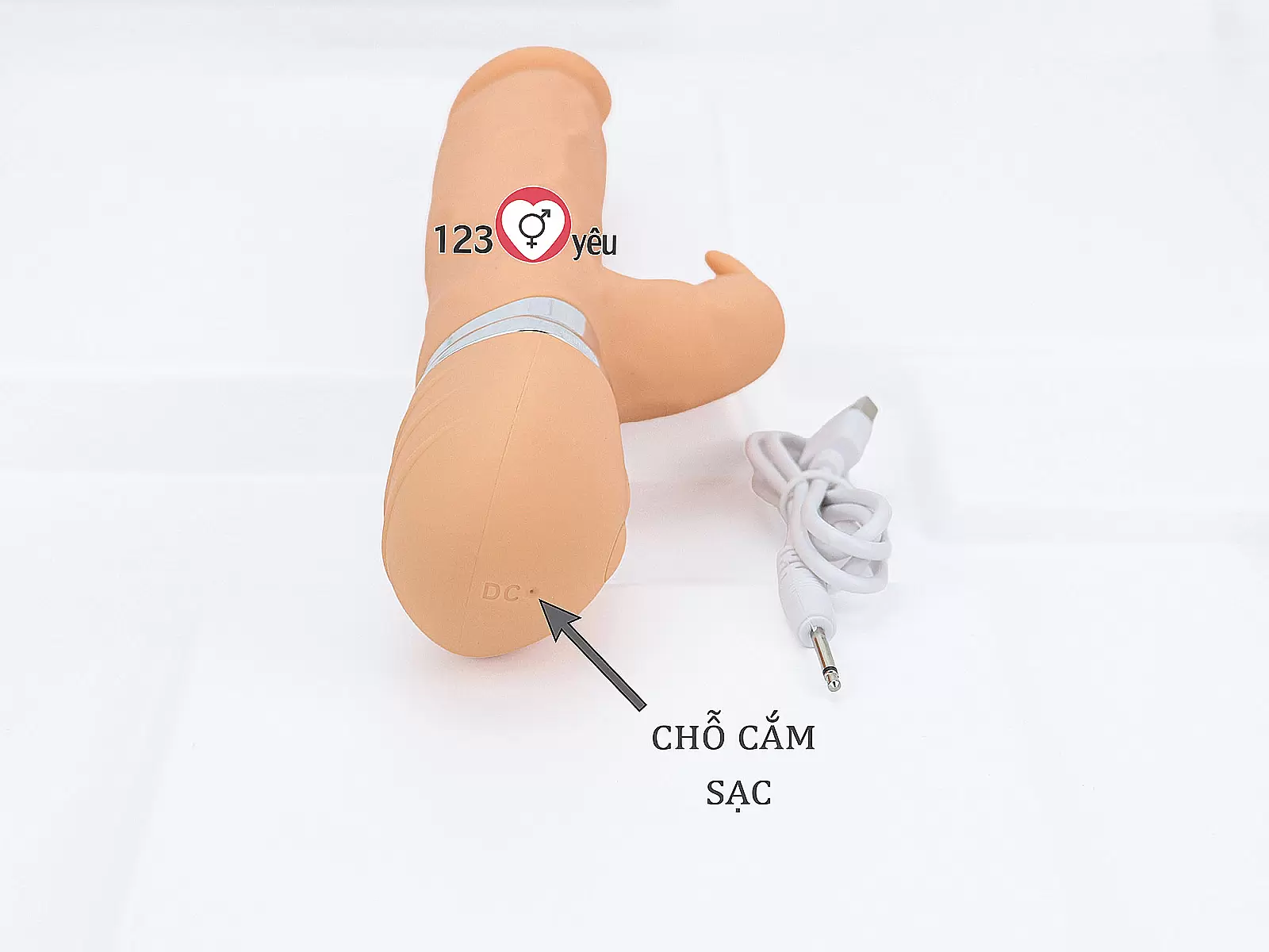 Máy massage có nhánh tai thỏ rung kích thích khoái cảm