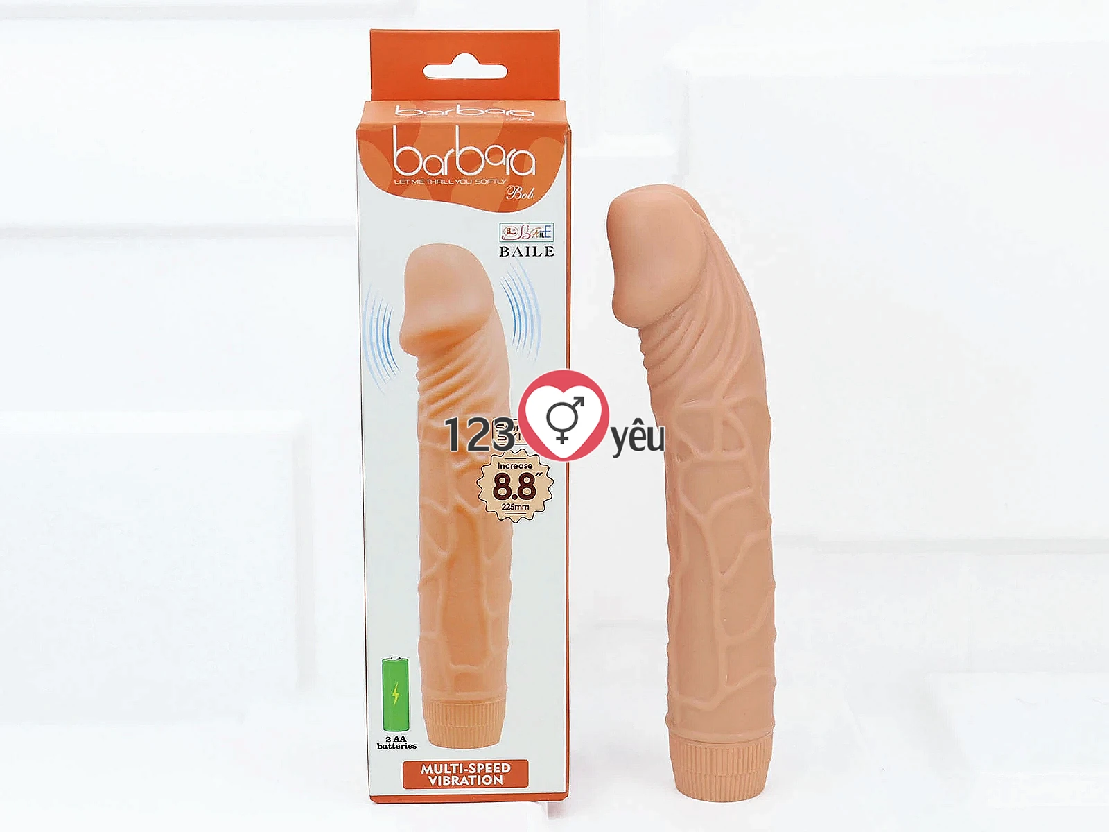 Dương vật giả rung kích thích Barbara Baile