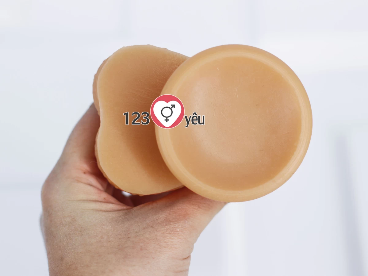 Dương vật giả có đế Lovetoy 7 inch da nâu siêu mềm