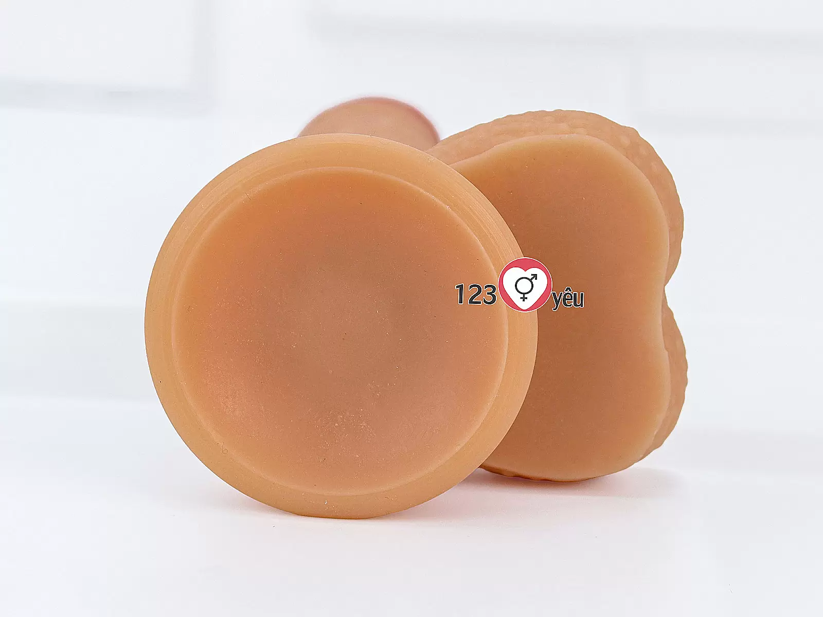 Dương vật giả có đế Lovetoy 7 inch da nâu siêu mềm