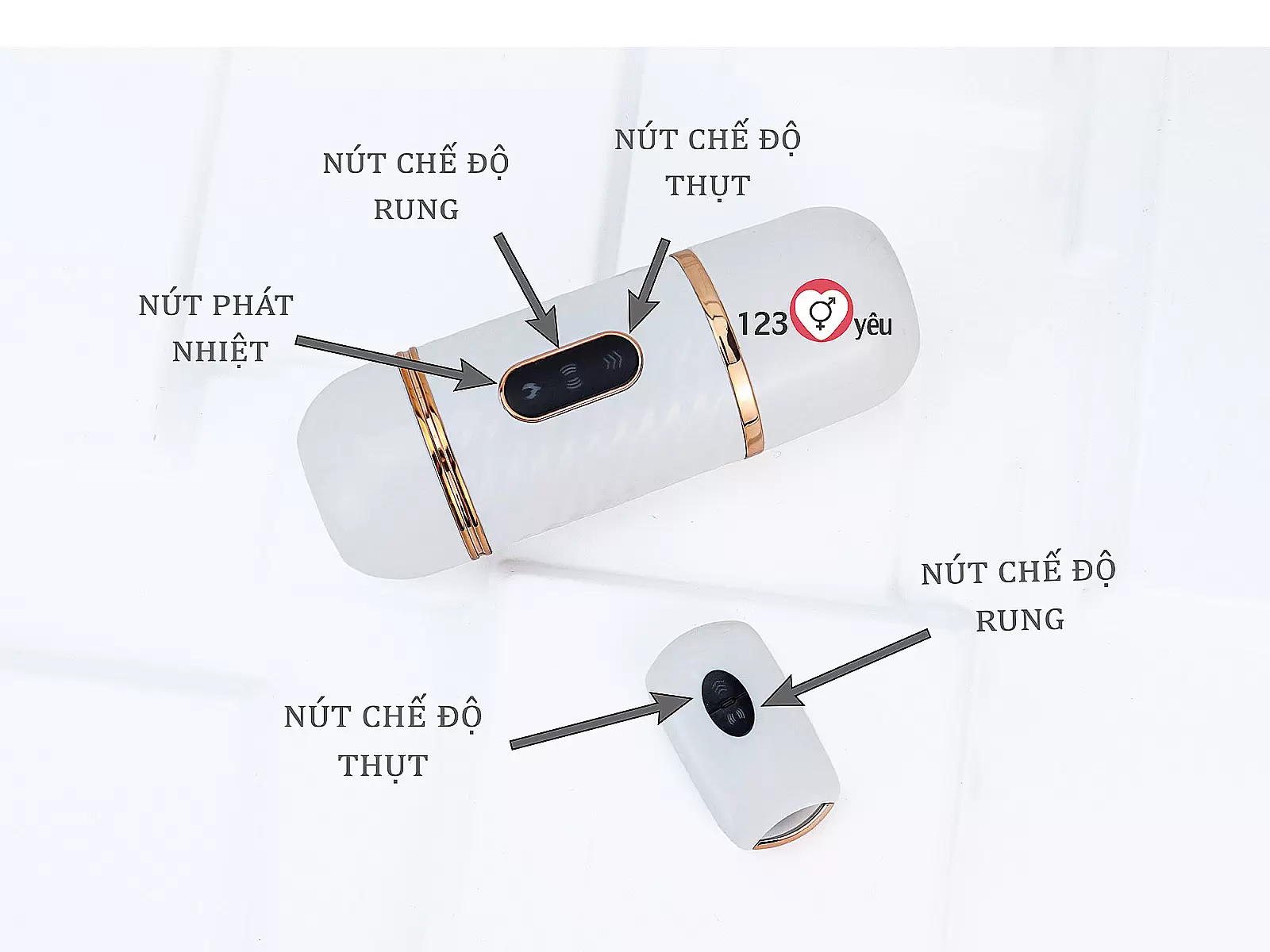 Dương vật giả có đế Cyclone Fire rung thụt, phát nhiệt điều khiển từ xa