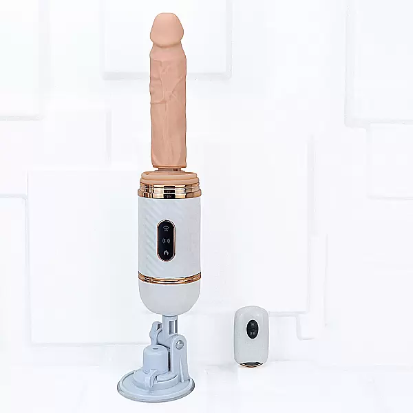 Dương vật giả có đế Cyclone Fire rung thụt, phát nhiệt điều khiển từ xa