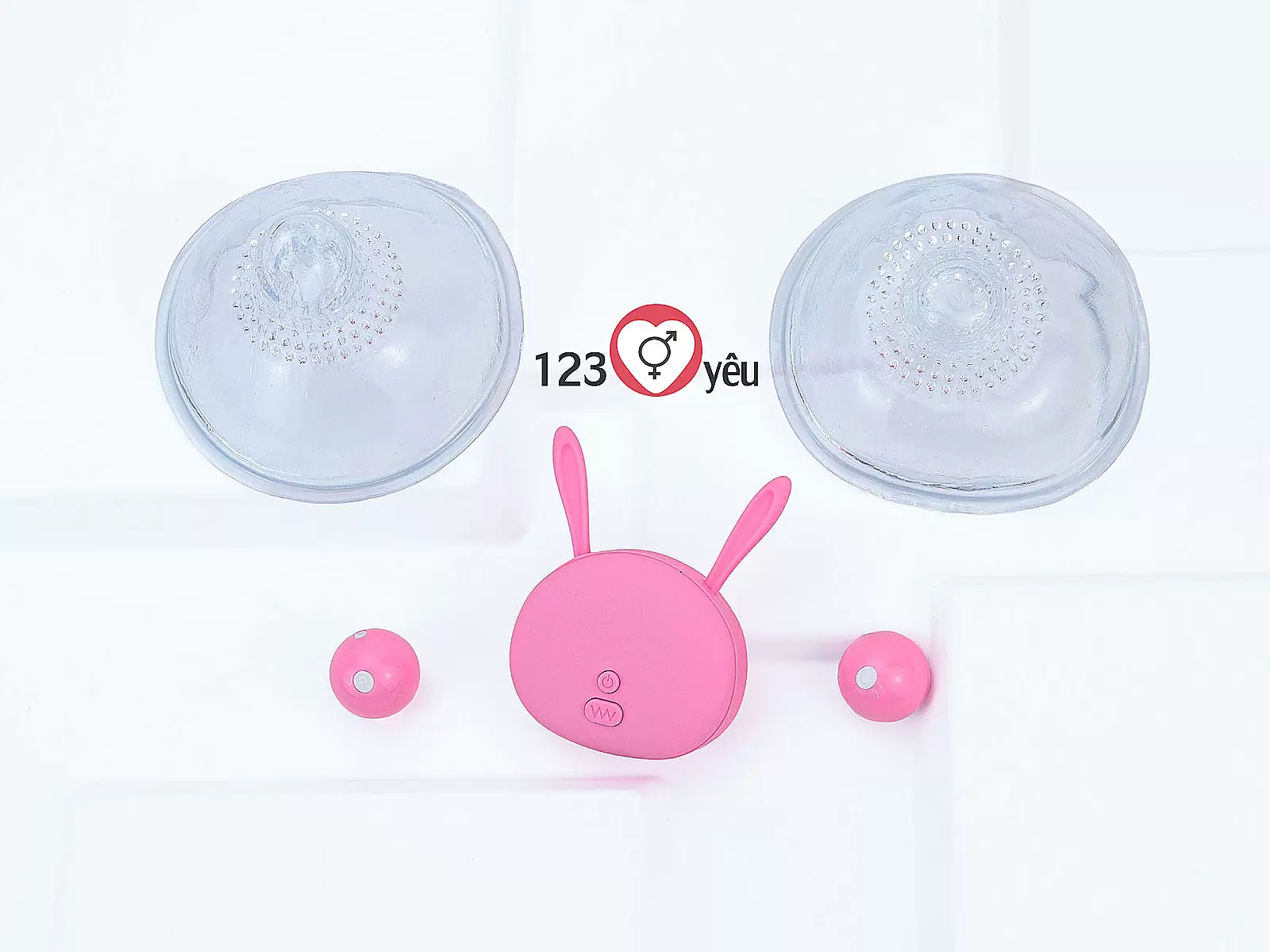 Máy massage ngực Breast Vibrator điều khiển từ xa