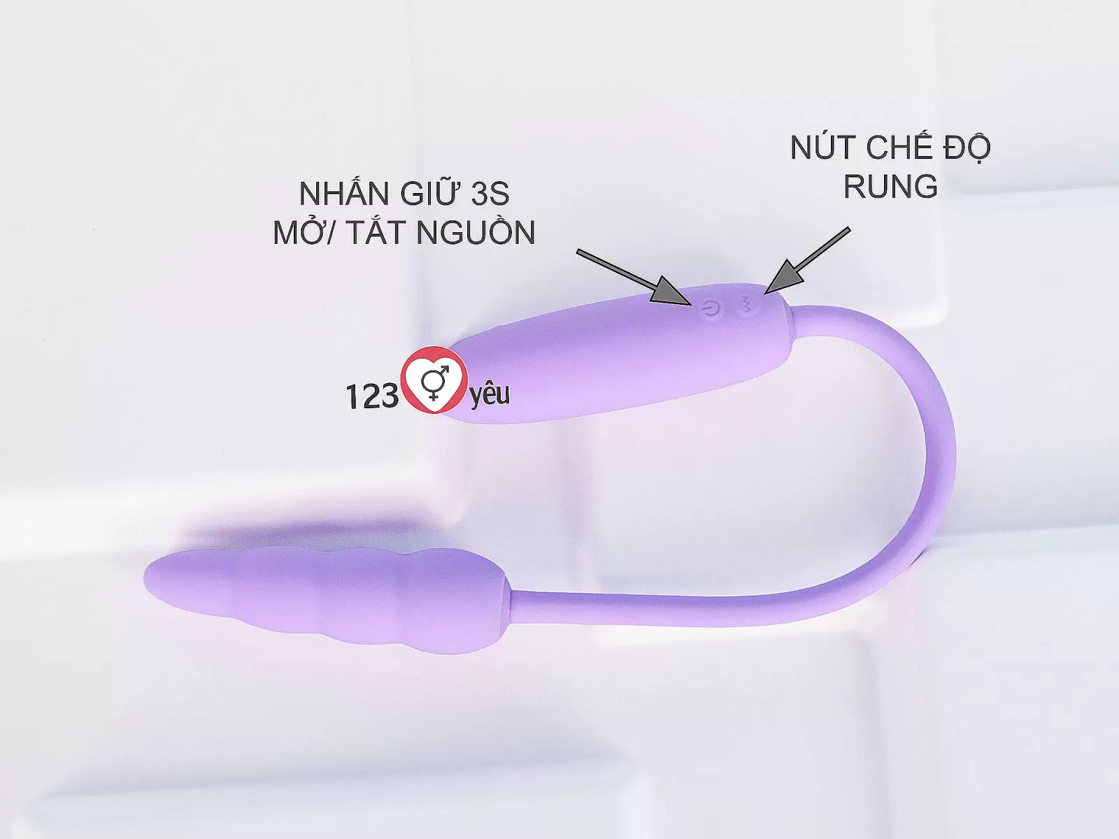Trứng rung Rou La Double kích thích 2 đầu âm đạo và hậu môn