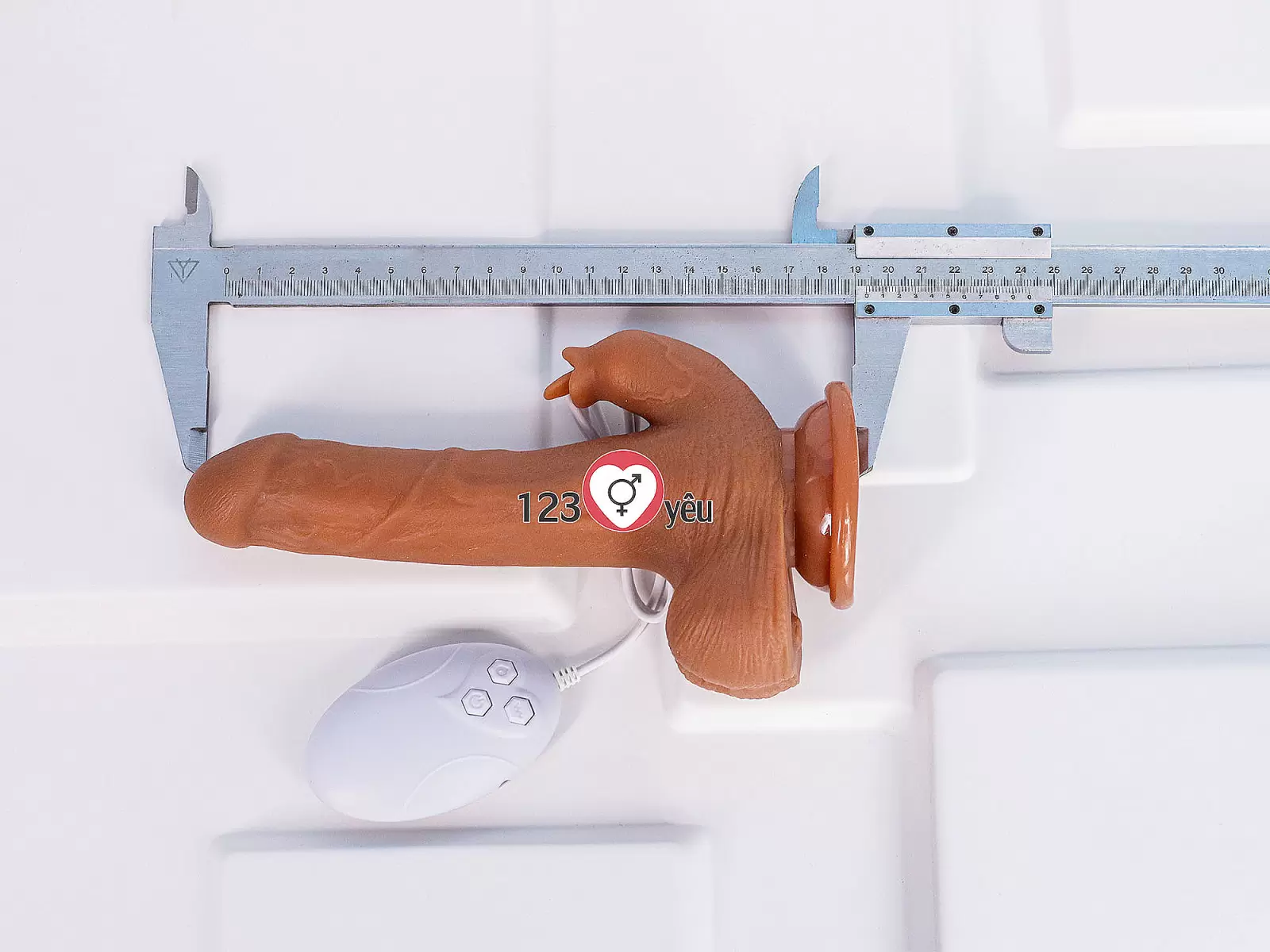 Dương vật giả có đế Dildo có nhánh lưỡi liếm kèm điều khiển