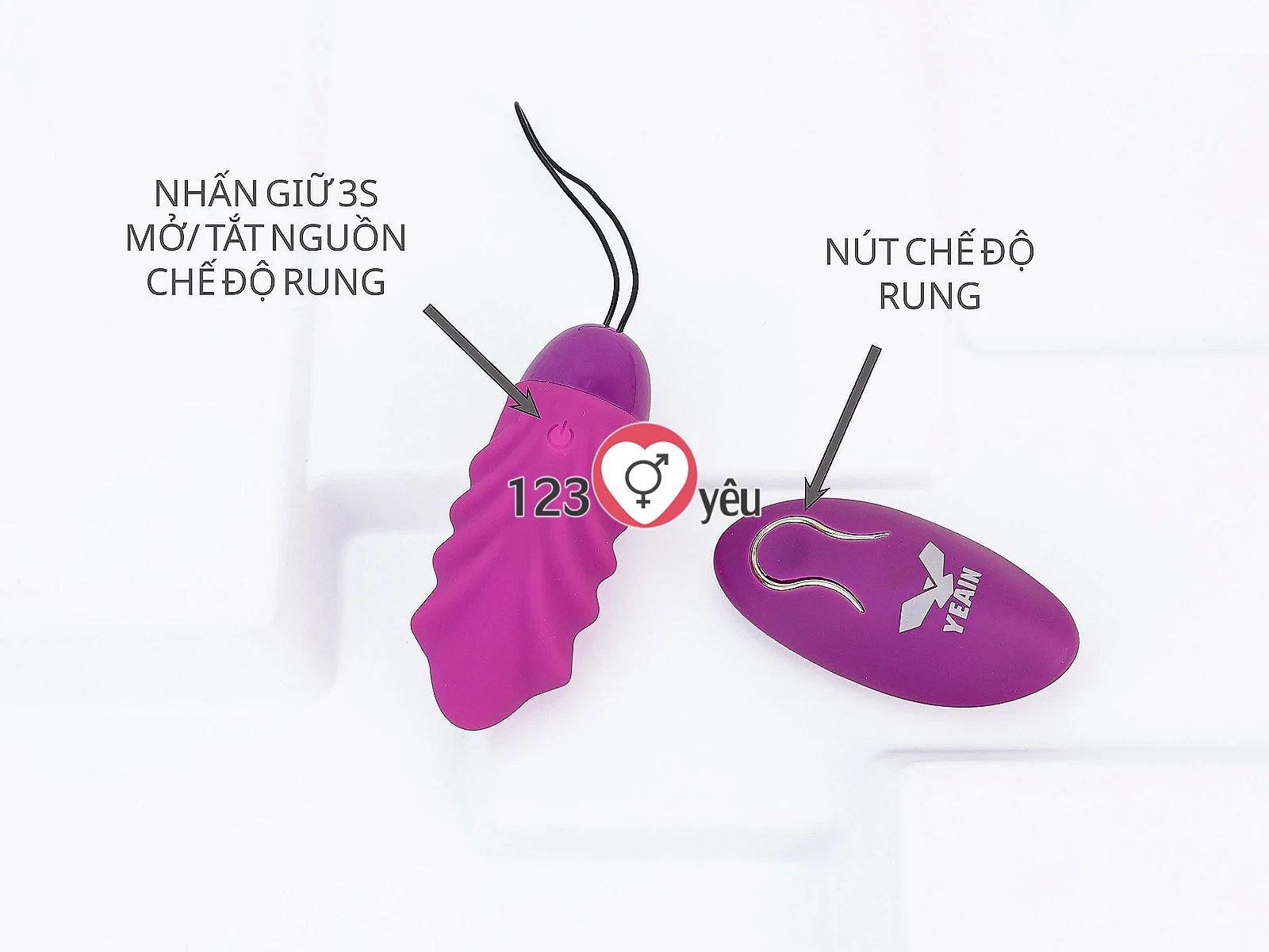 Trứng rung tình yêu Yeain Sakura pin sạc rung mạnh