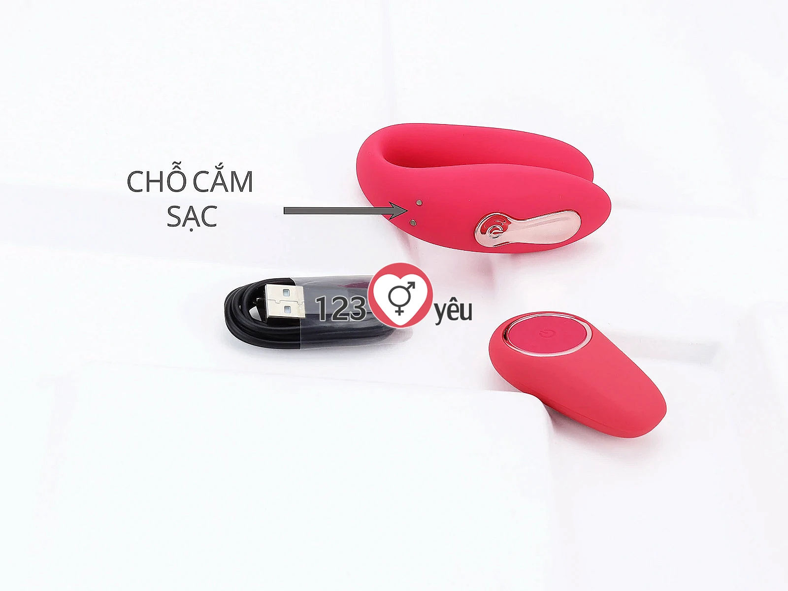 Trứng rung tình yêu 2 đầu sang trọng có điều khiển