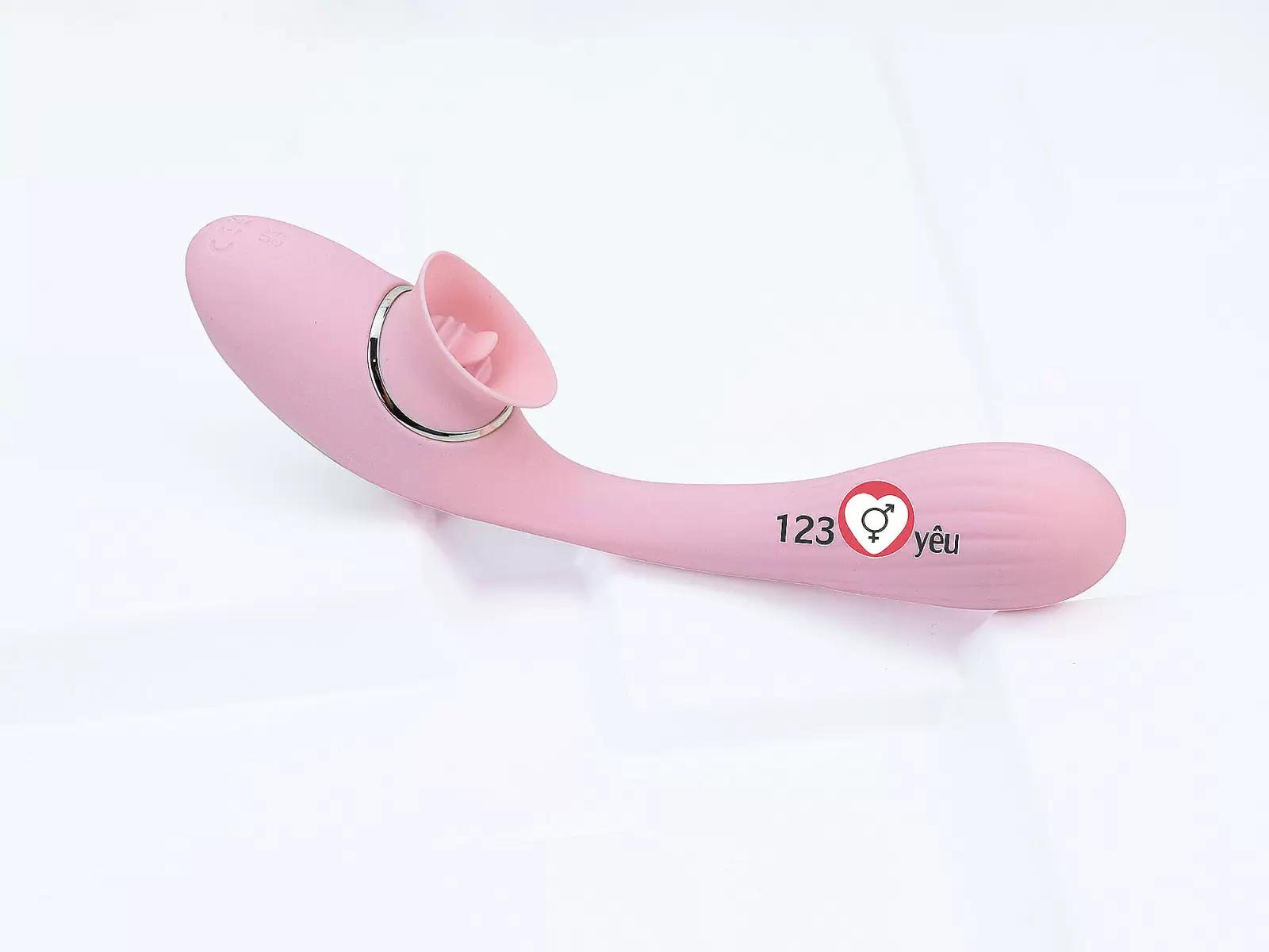 Lưỡi liếm rung 2 đầu pin sạc nhỏ gọn