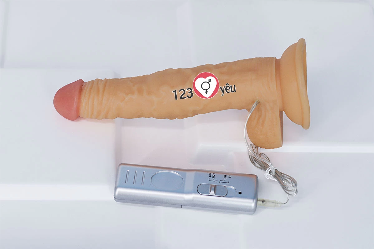 Dương vật giả có đế rung Lovetoy 9.5inch