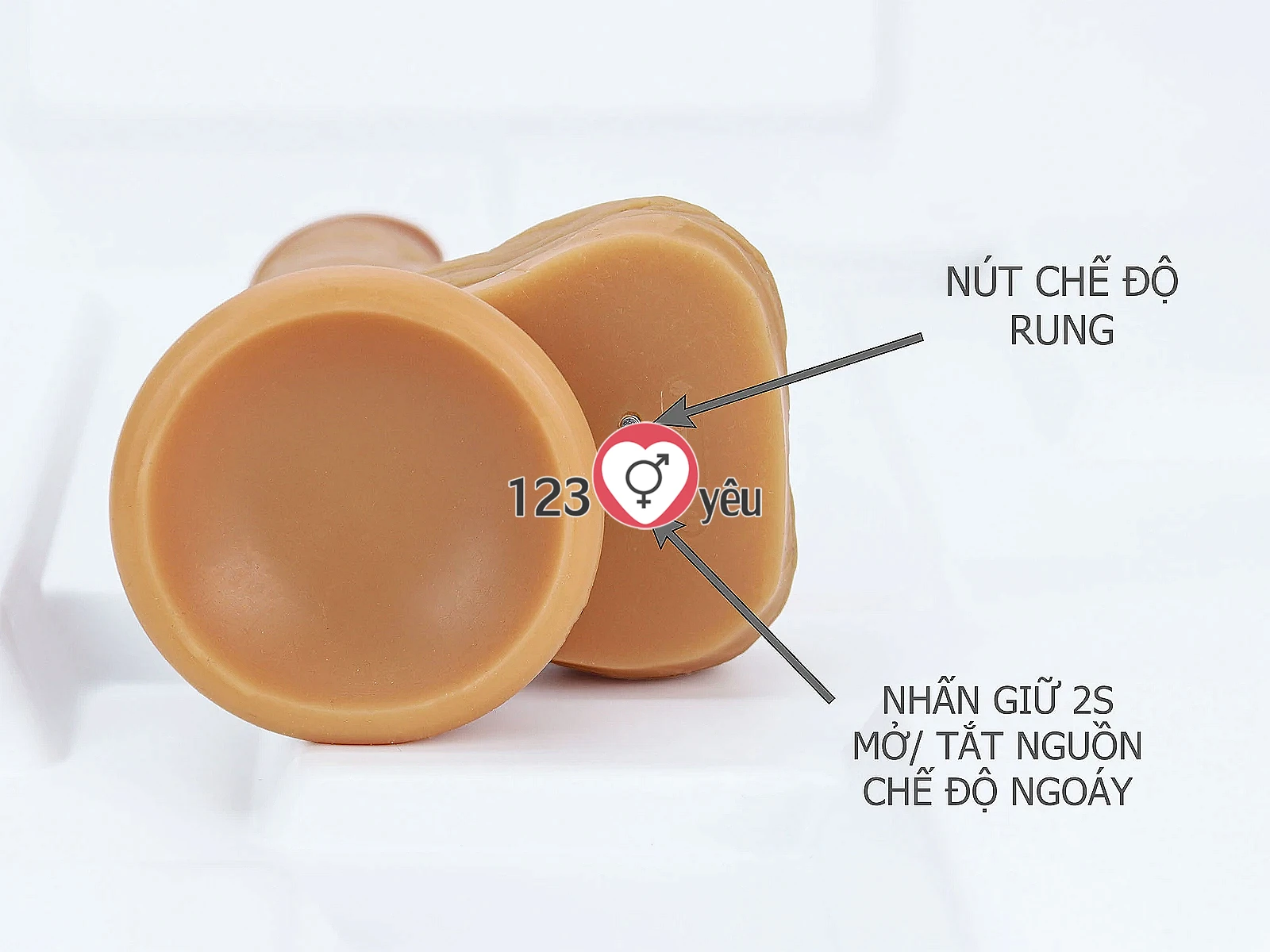 Dương vật giả có đế Devil Yeain rung ngoáy cực mạnh