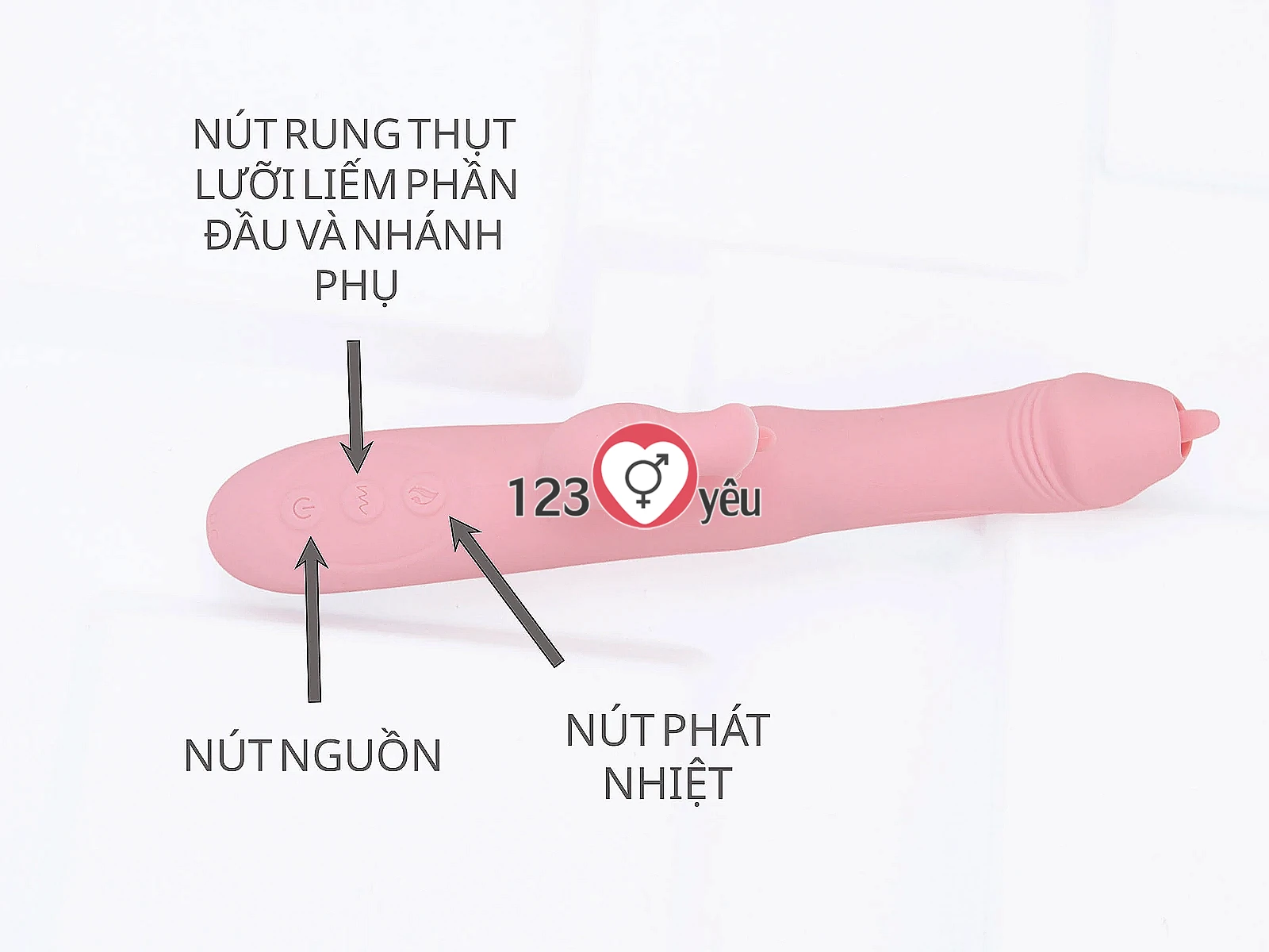 Dương vật giả đa năng Fairy Retractable Stick rung, co duỗi, lưỡi liếm, phát nhiệt