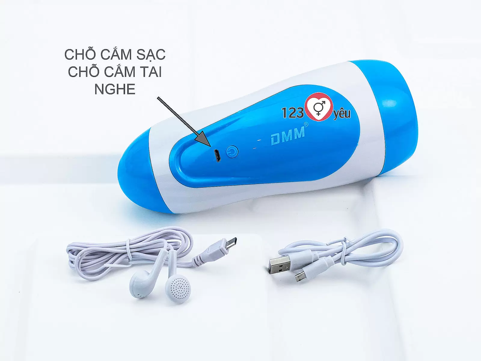 Âm đạo giả có đế DMM Touch 2 rung 10 chế độ và phát tiếng rên