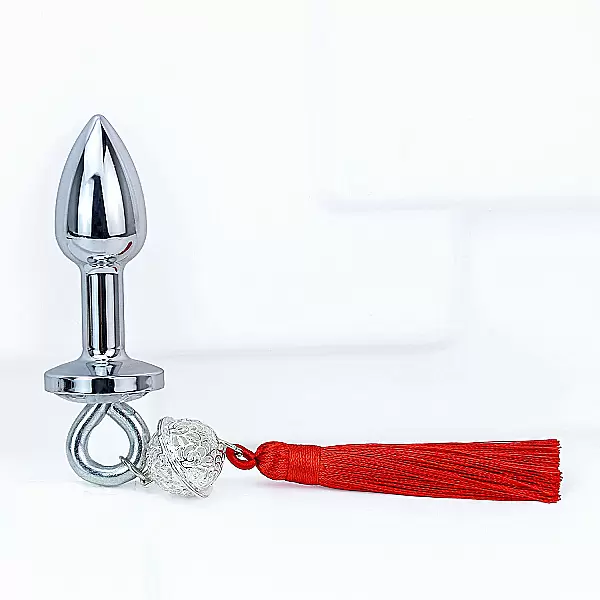 Đồ chơi kích hậu inox cao cấp kèm tua đỏ quyến rũ