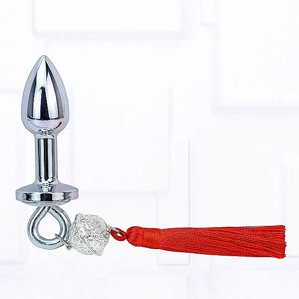 Đồ chơi kích hậu inox cao cấp kèm tua đỏ quyến rũ