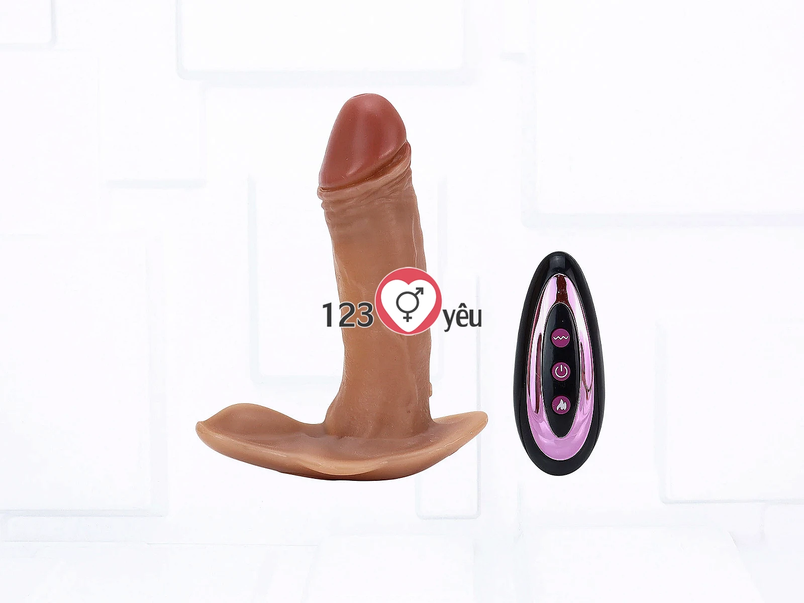 Dương vật giả rung thụt, phát nhiệt, có điều khiển từ xa MUHA
