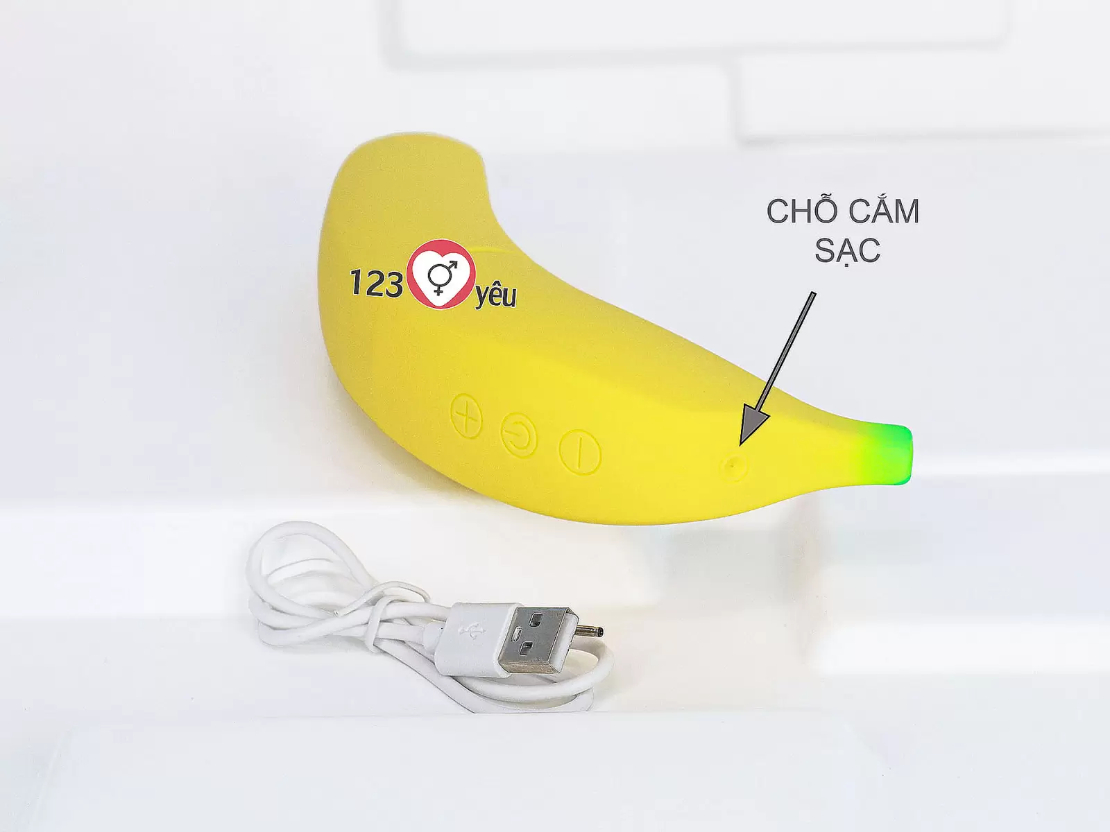 Dương vật giả ngụy trang hình chuối rung