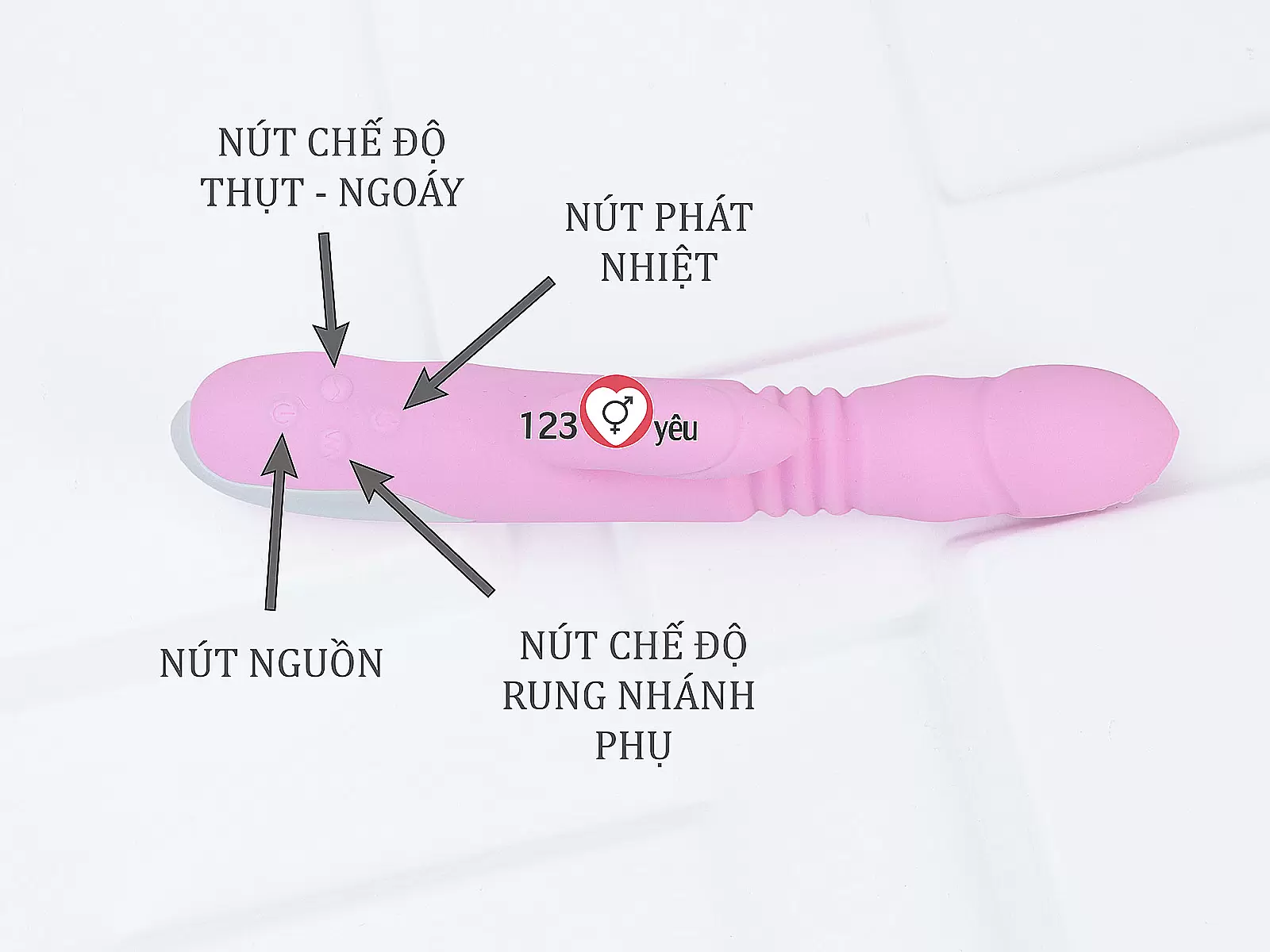 Dương vật giả đa năng rung, thụt, phát nhiệt Passion Enjoy
