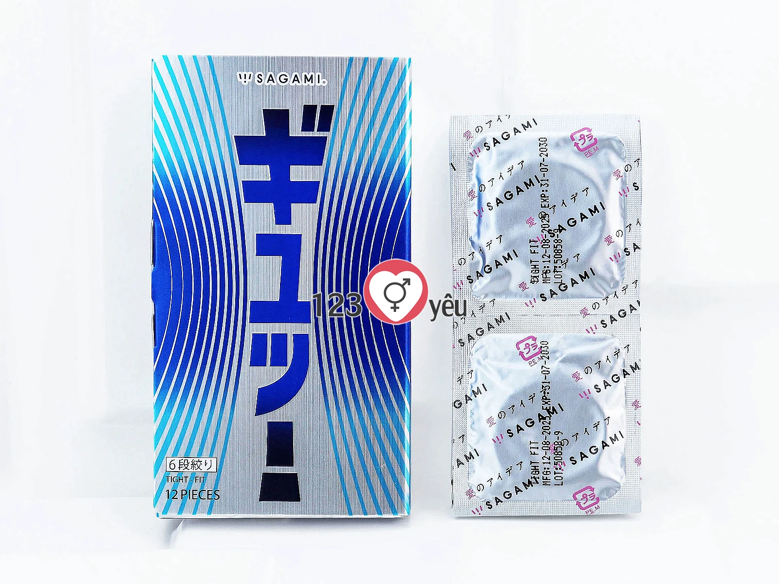 Bao cao su Sagami Tight-Fit hộp 12 bao