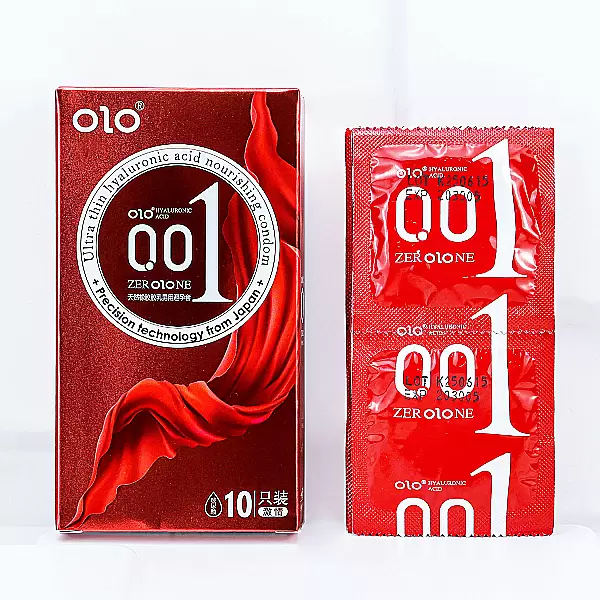 Bao cao su OLO Thin 001 Square Red gai nổi đặc biệt, siêu mỏng