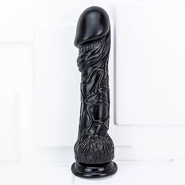 Dương vật giả có đế size cực khủng màu đen