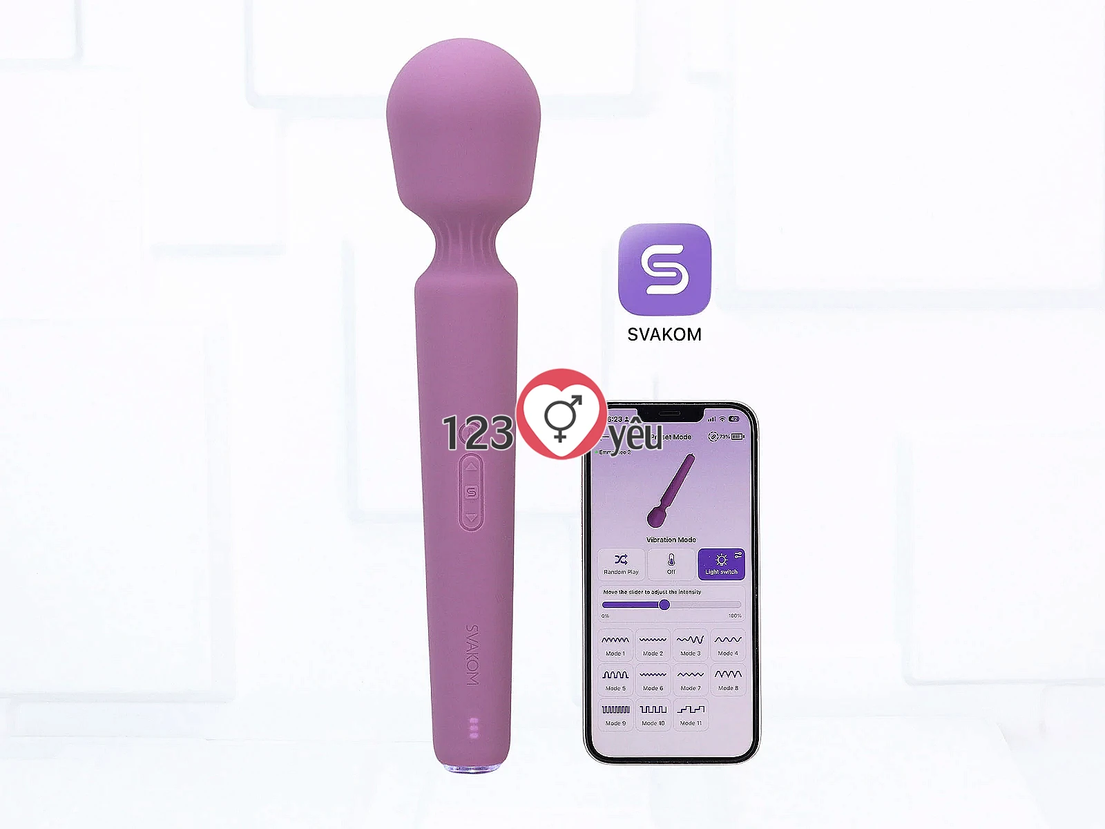 Máy massage Svakom Emma Neo 2 cao cấp điều khiển từ xa qua ứng dụng