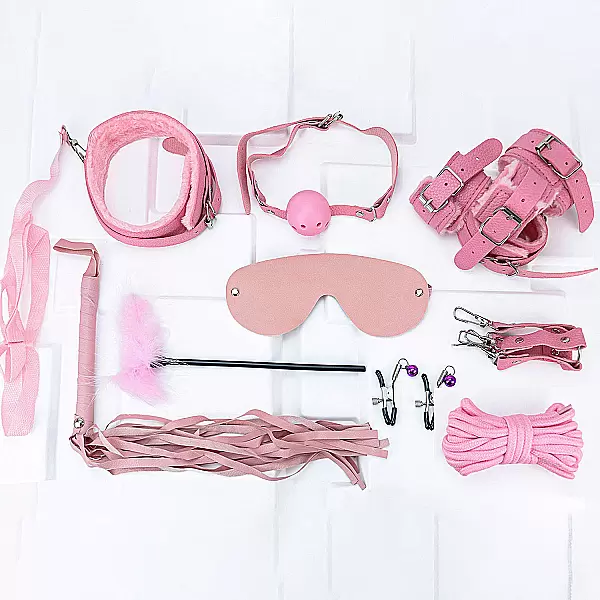 Bộ đồ chơi bạo dâm 10 món màu hồng gợi cảm tăng sự kích thích và gắn kết cảm xúc