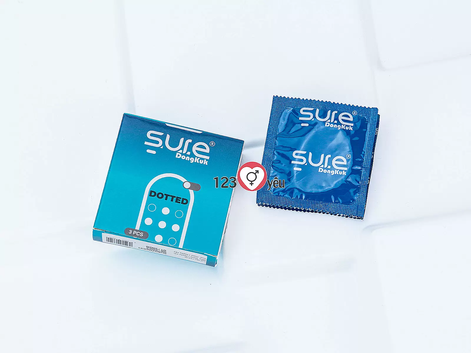 Bao cao su Sure Dongkuk Dotted bề mặt gai nổi ma sát kích thích