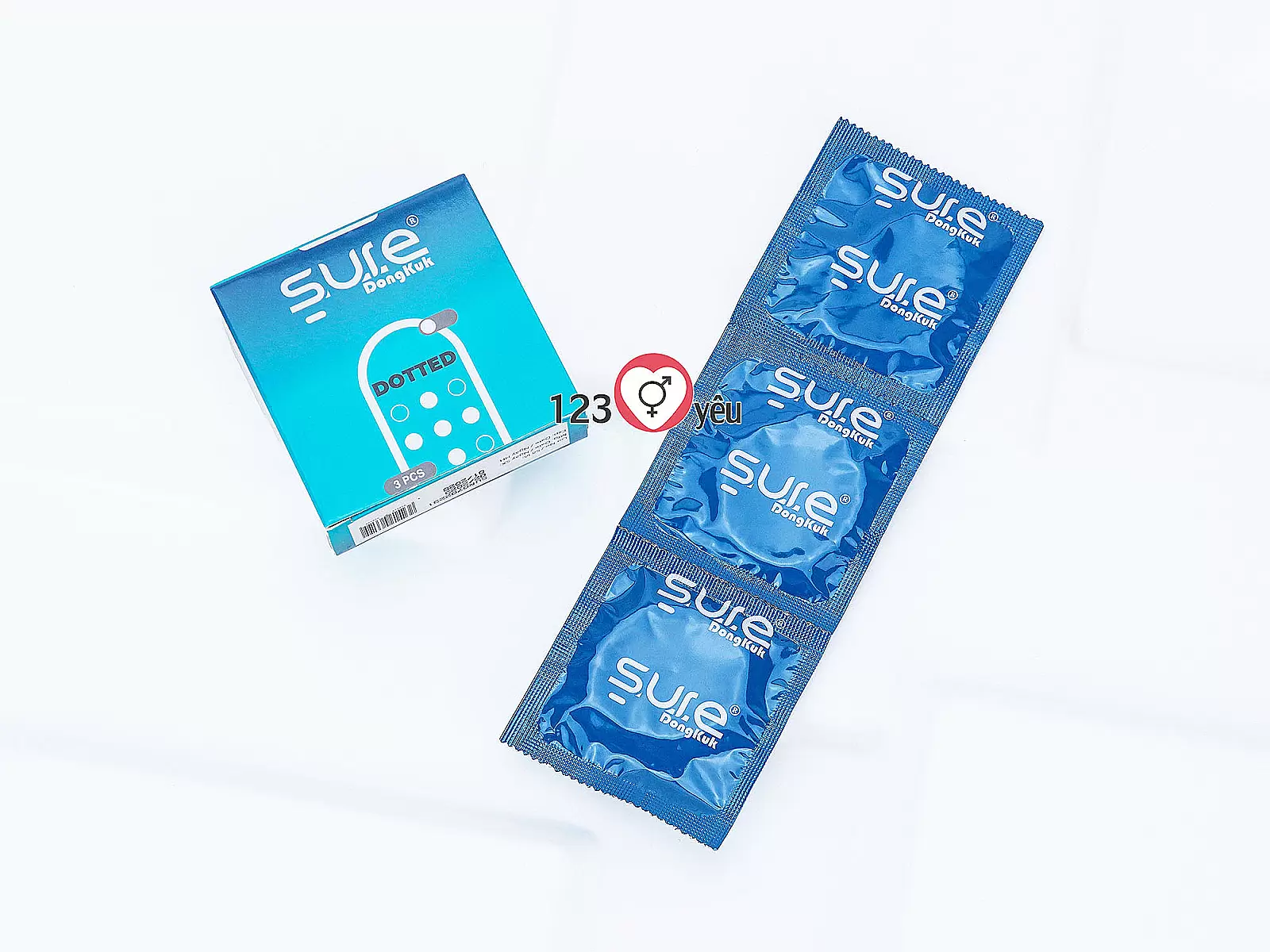 Bao cao su Sure Dongkuk Dotted bề mặt gai nổi ma sát kích thích